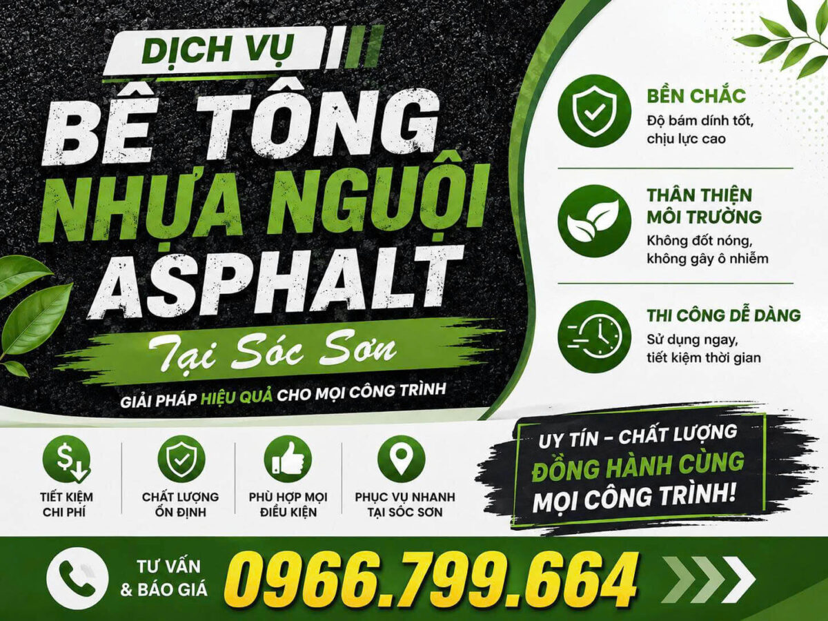 Bê Tông Nhựa Nguội Asphalt