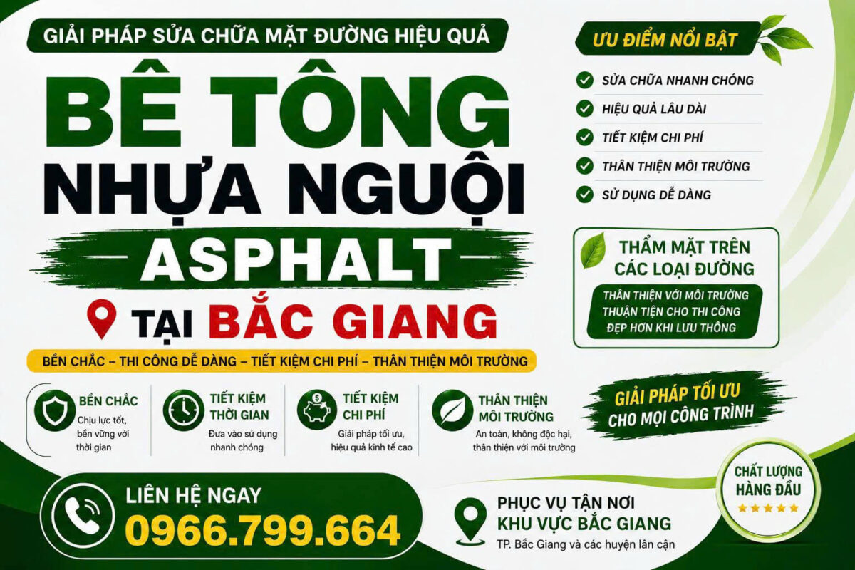Bê Tông Nhựa Nguội Asphalt