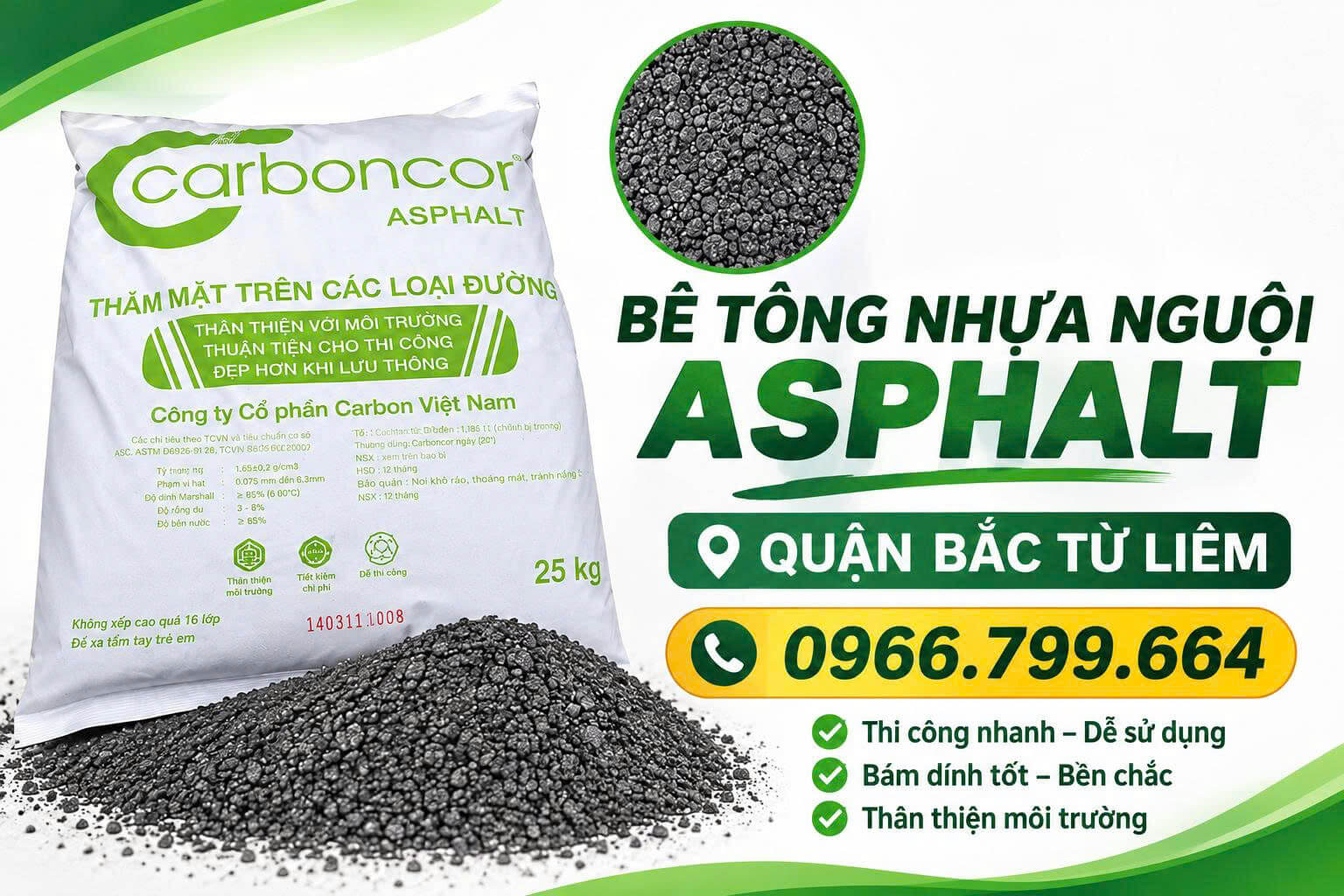 Bê Tông Nhựa Nguội Asphalt Bắc Từ Liêm
