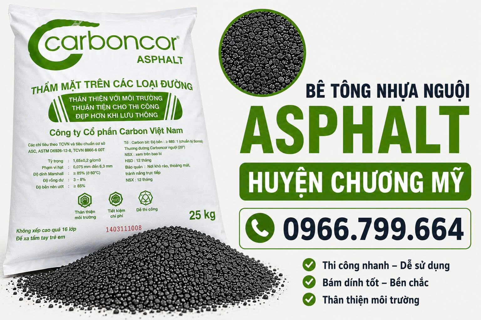 Bê Tông Nhựa Nguội Asphalt Chương Mỹ