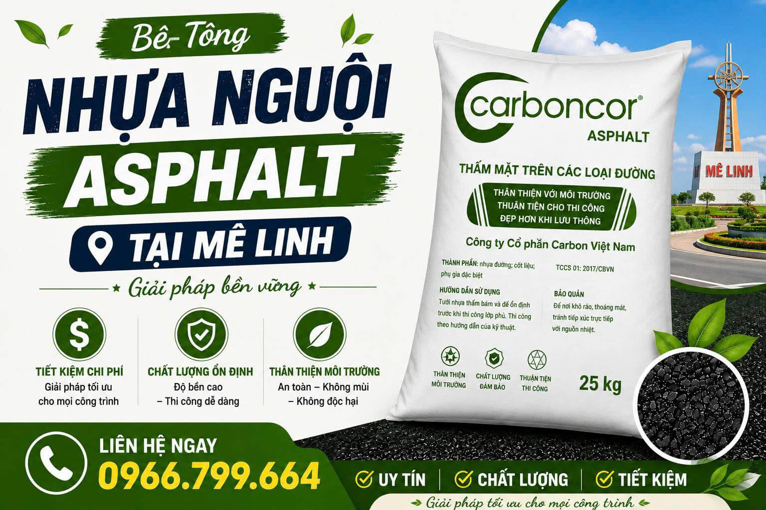 Bê Tông Nhựa Nguội Asphalt Mê Linh