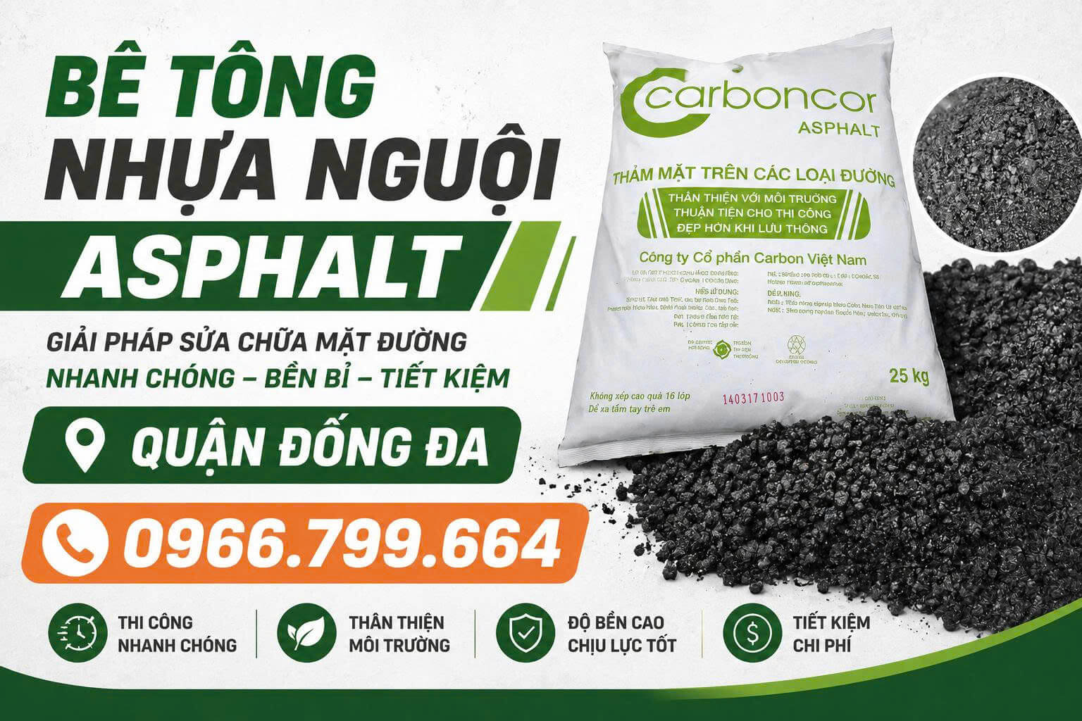 Bê Tông Nhựa Nguội Asphalt Quận Đống Đa