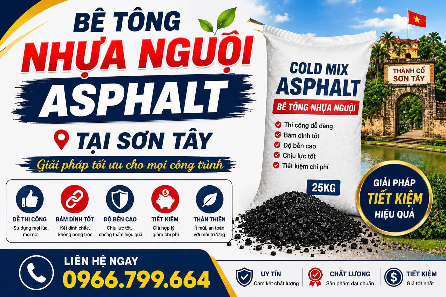 Bê Tông Nhựa Nguội Asphalt Sơn Tây