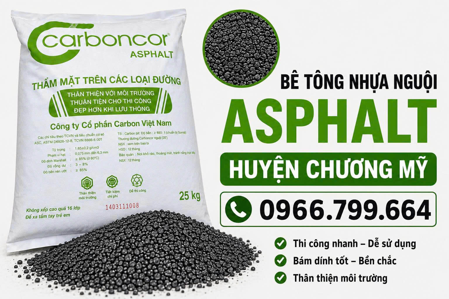 Bê Tông Nhựa Nguội Asphalt Tại Chương Mỹ