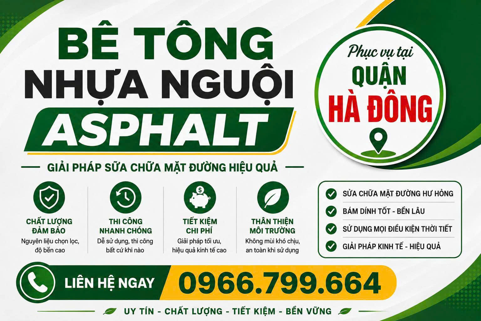 Bê Tông Nhựa Nguội Asphalt Tại Hà Đông