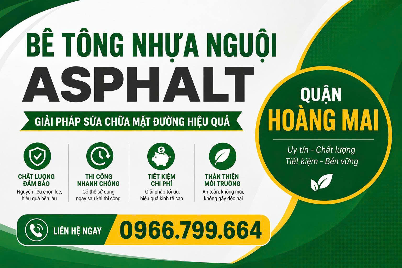 Bê Tông Nhựa Nguội Asphalt Tại Hoàng Mai