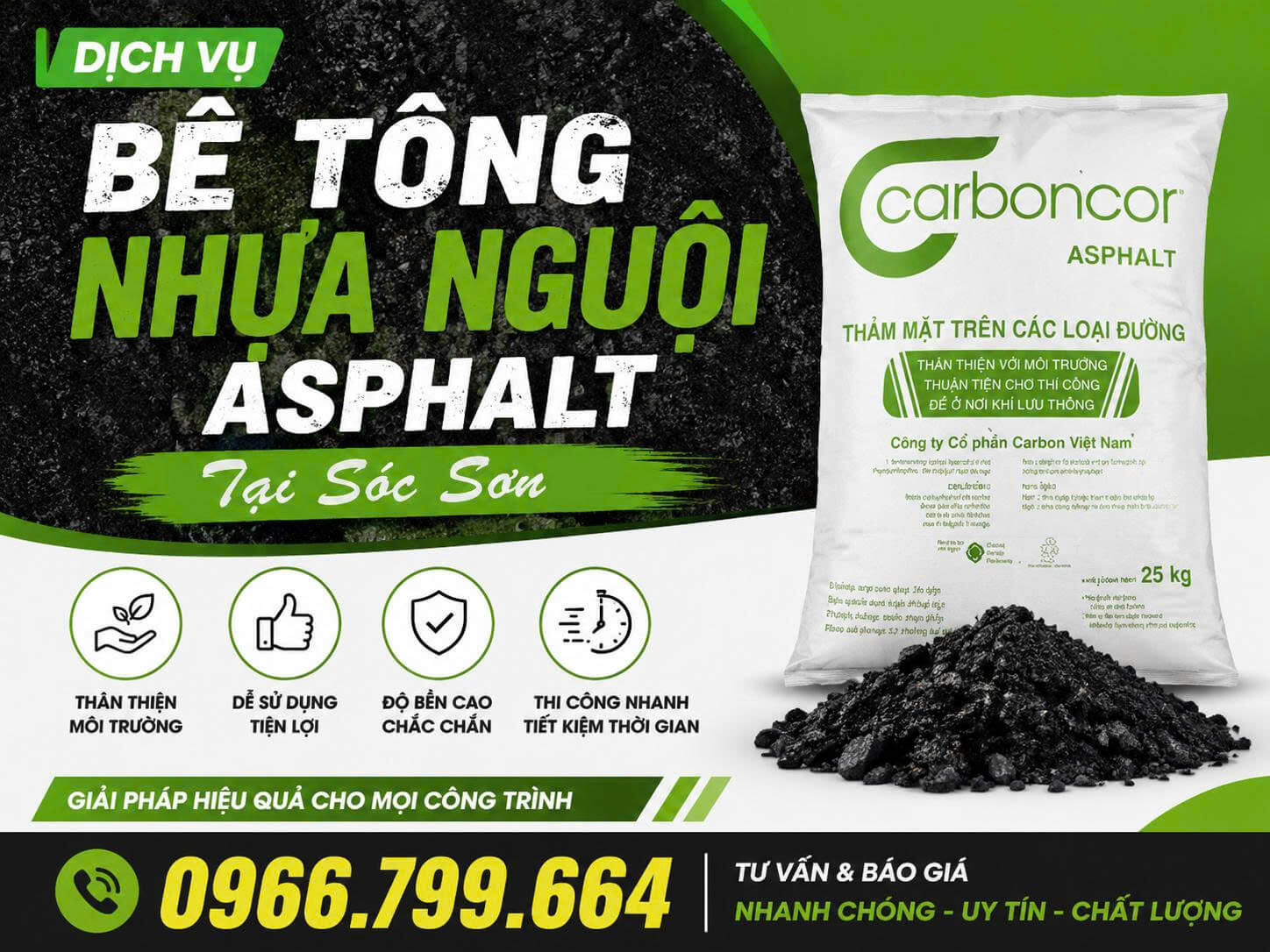 Bê Tông Nhựa Nguội Asphalt Tại Sóc Sơn