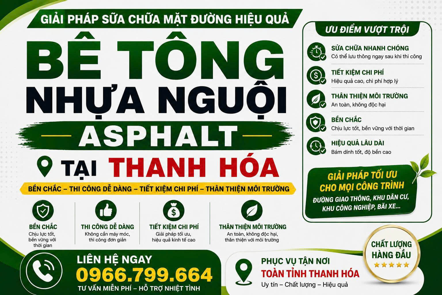 Bê Tông Nhựa Nguội Asphalt Tại Thanh Hóa