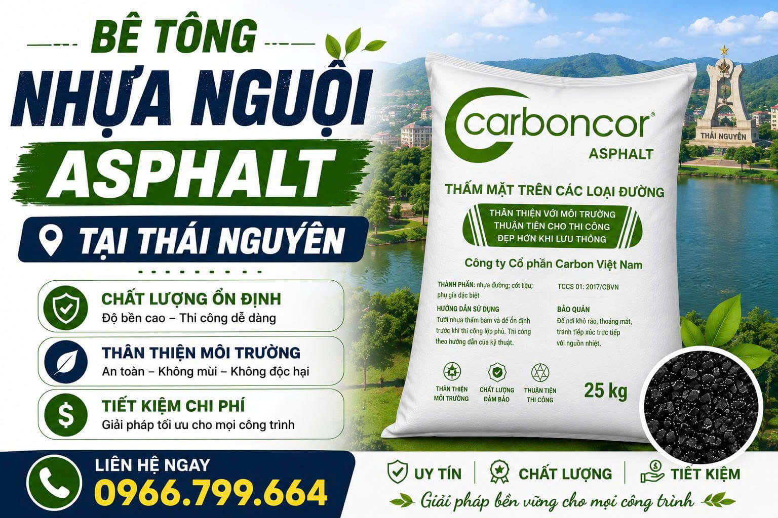 Bê Tông Nhựa Nguội Asphalt Thái Nguyên
