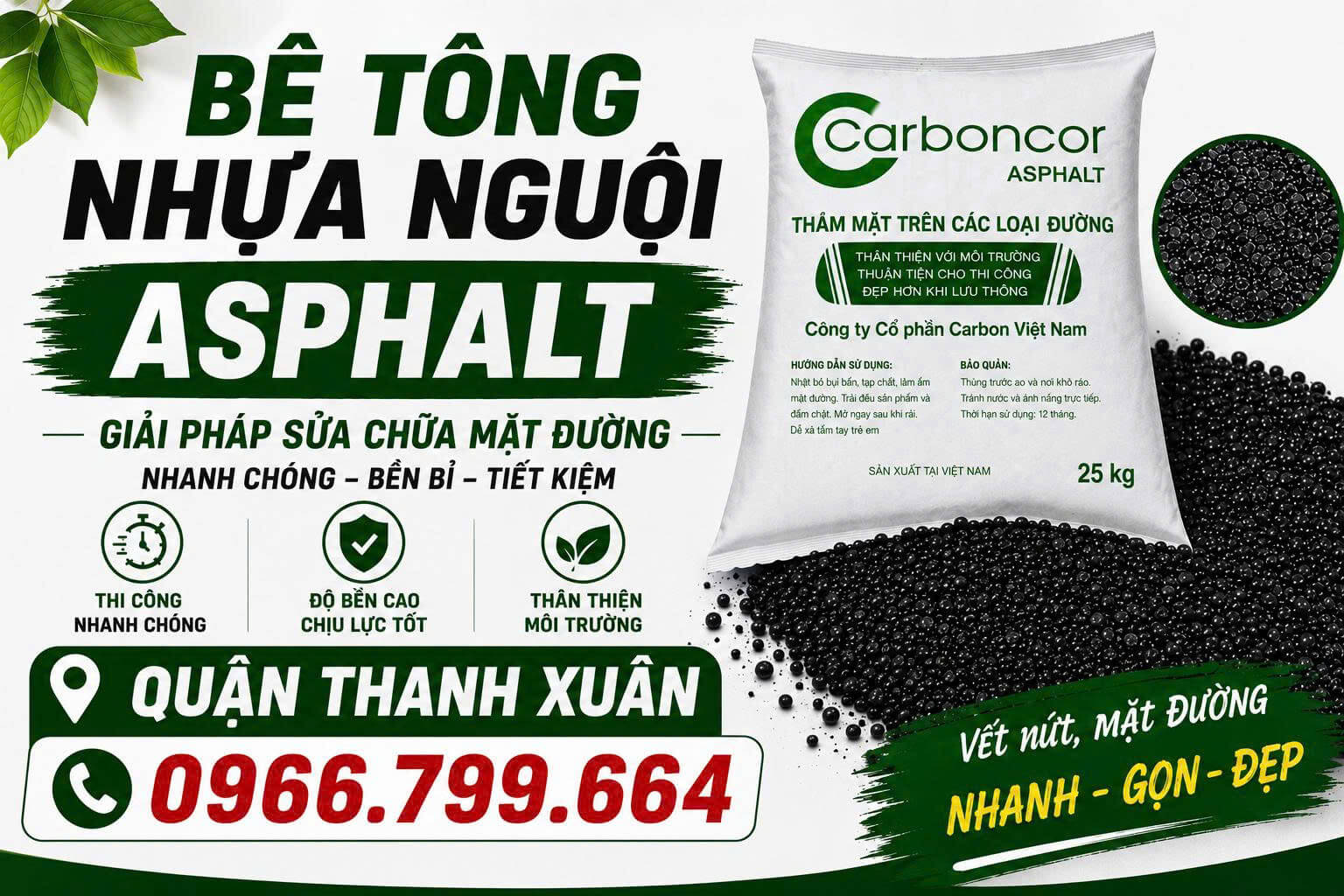 Bê Tông Nhựa Nguội Asphalt Thanh Xuân