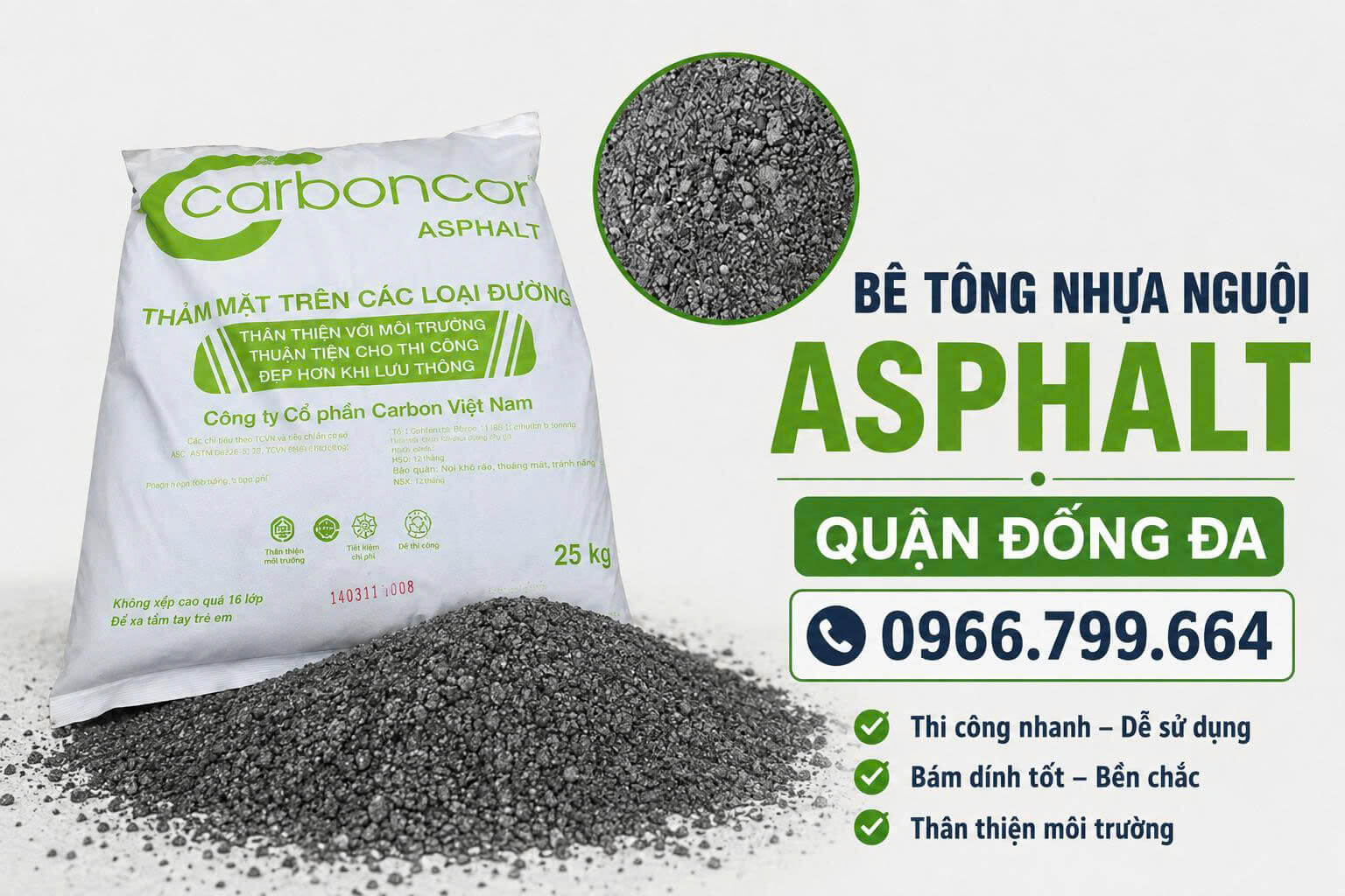 Bê Tông Nhựa Nguội Asphalt ở Đống Đa