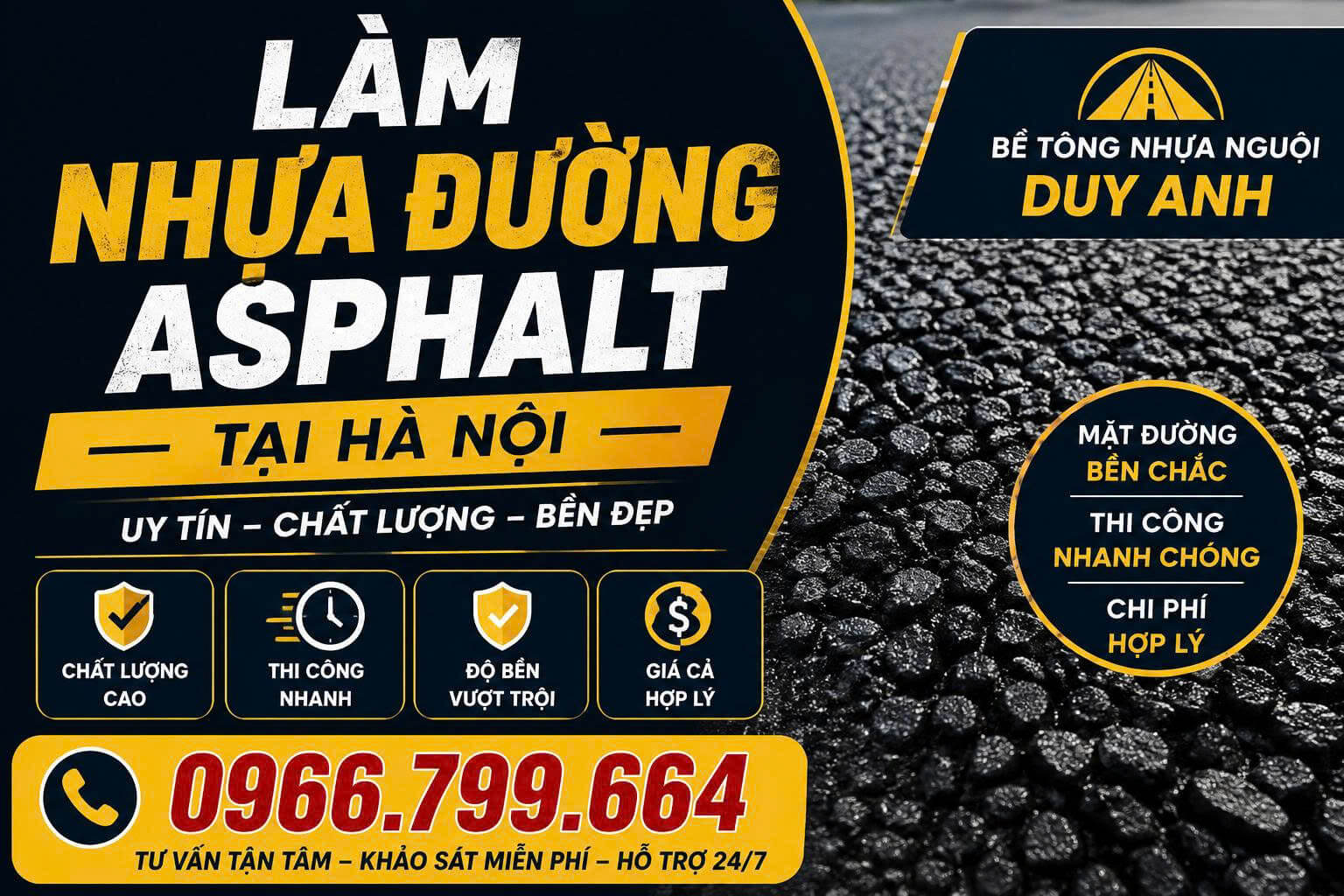 Làm Nhựa Đường Asphalt Tại Hà Nội