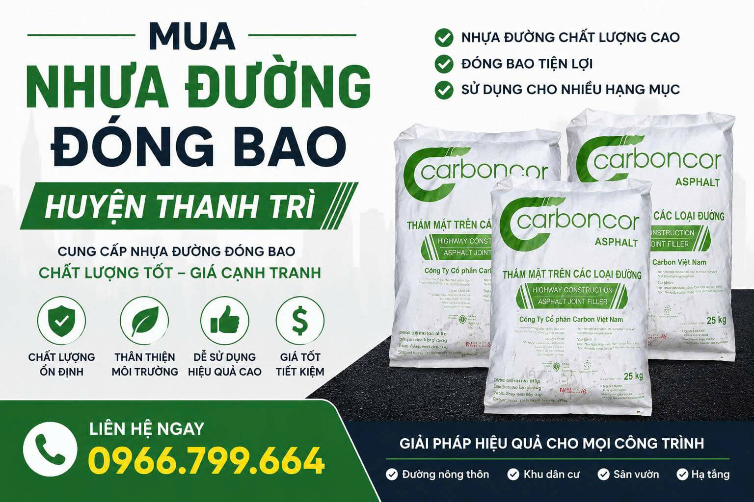 Mua Nhựa Đường Đóng Bao