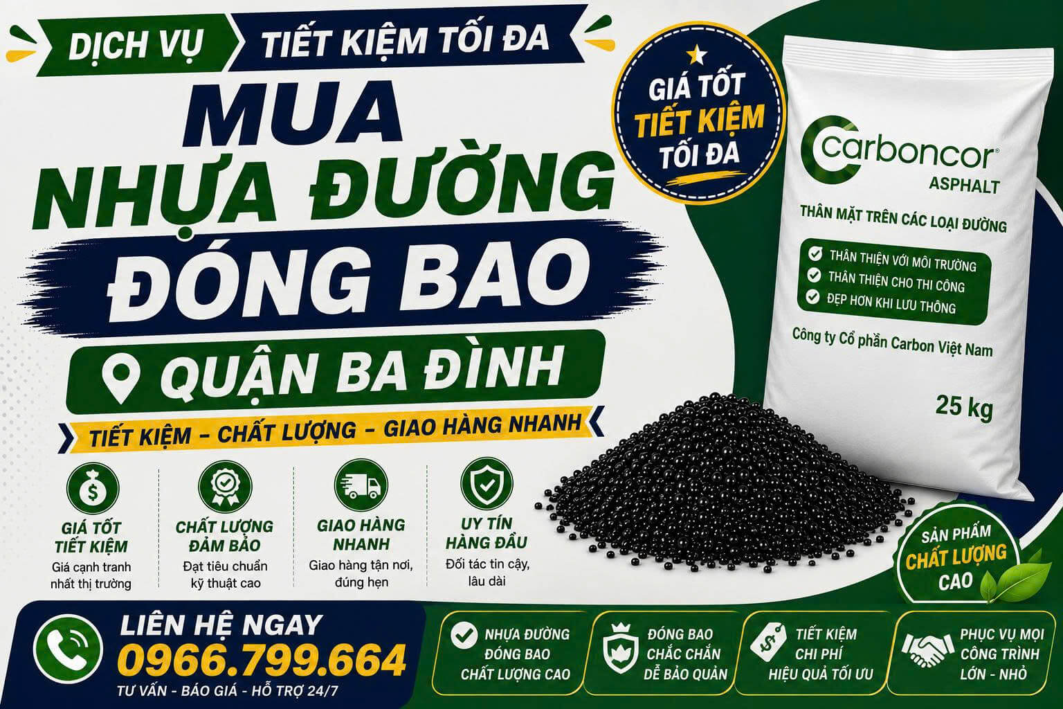 Mua Nhựa Đường Đóng Bao Ba Đình