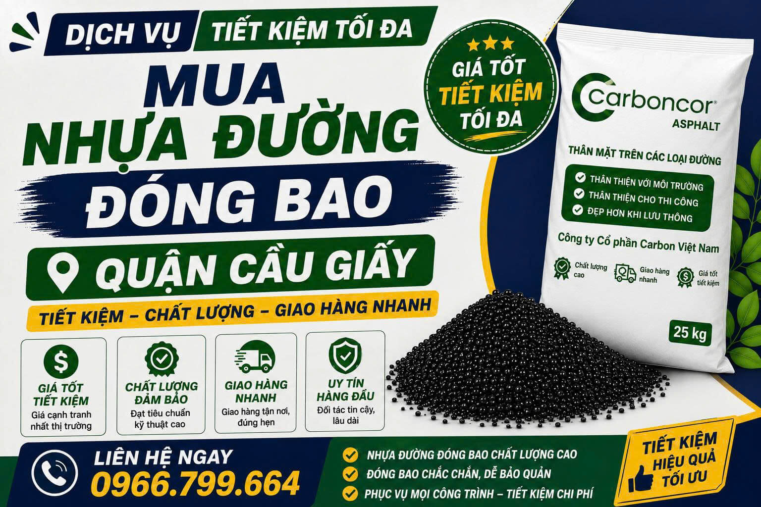 Mua Nhựa Đường Đóng Bao Cầu Giấy