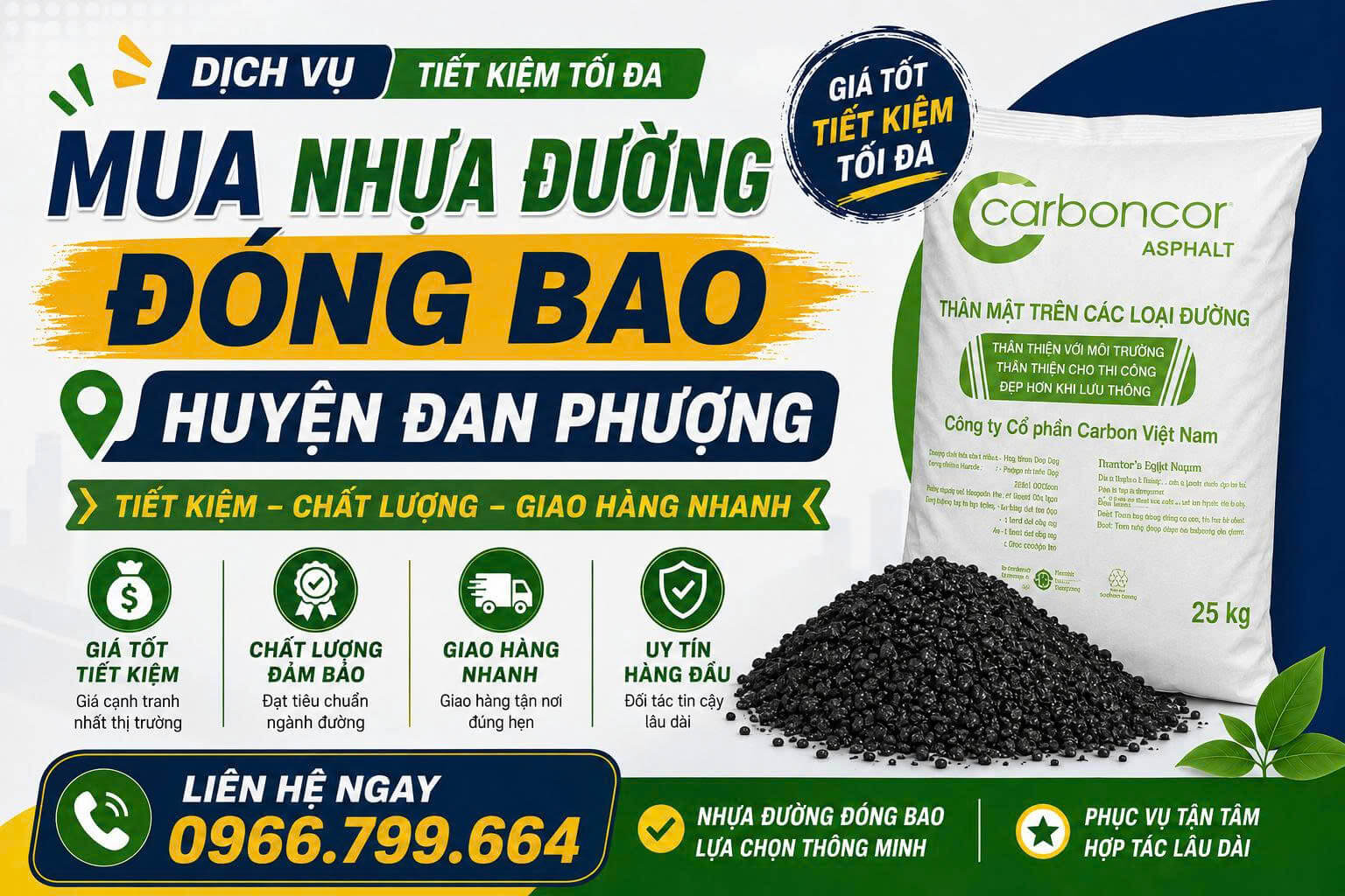 Mua Nhựa Đường Đóng Bao Đan Phượng