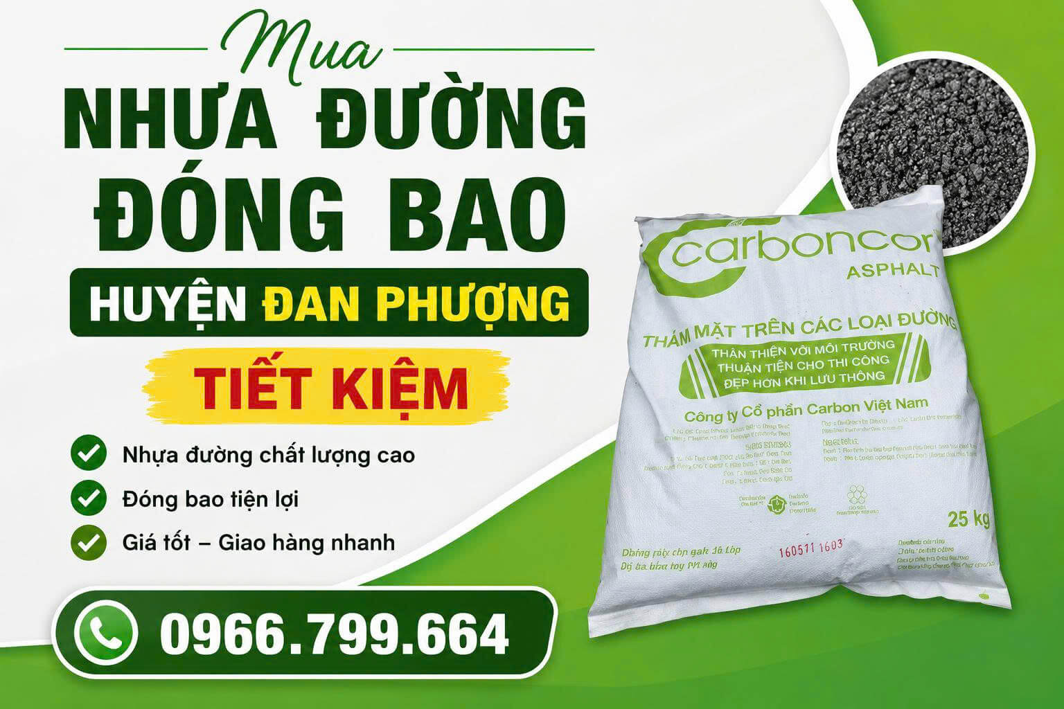 Mua Nhựa Đường Đóng Bao Huyện Đan Phượng