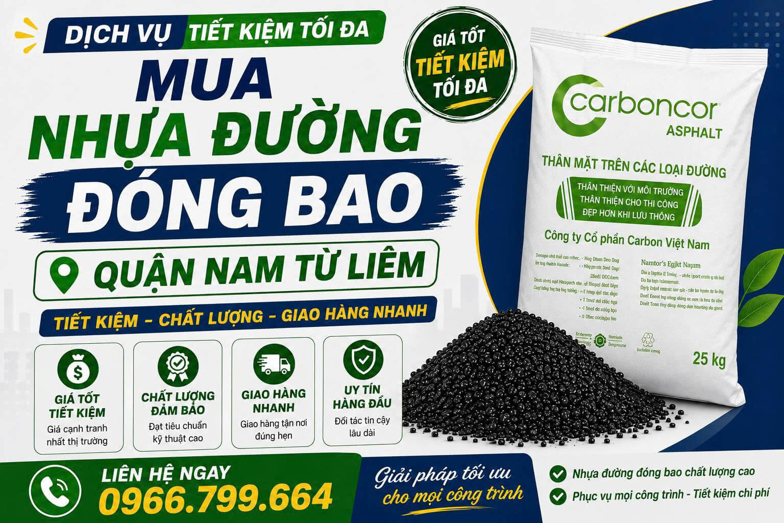 Mua Nhựa Đường Đóng Bao Nam Từ Liêm