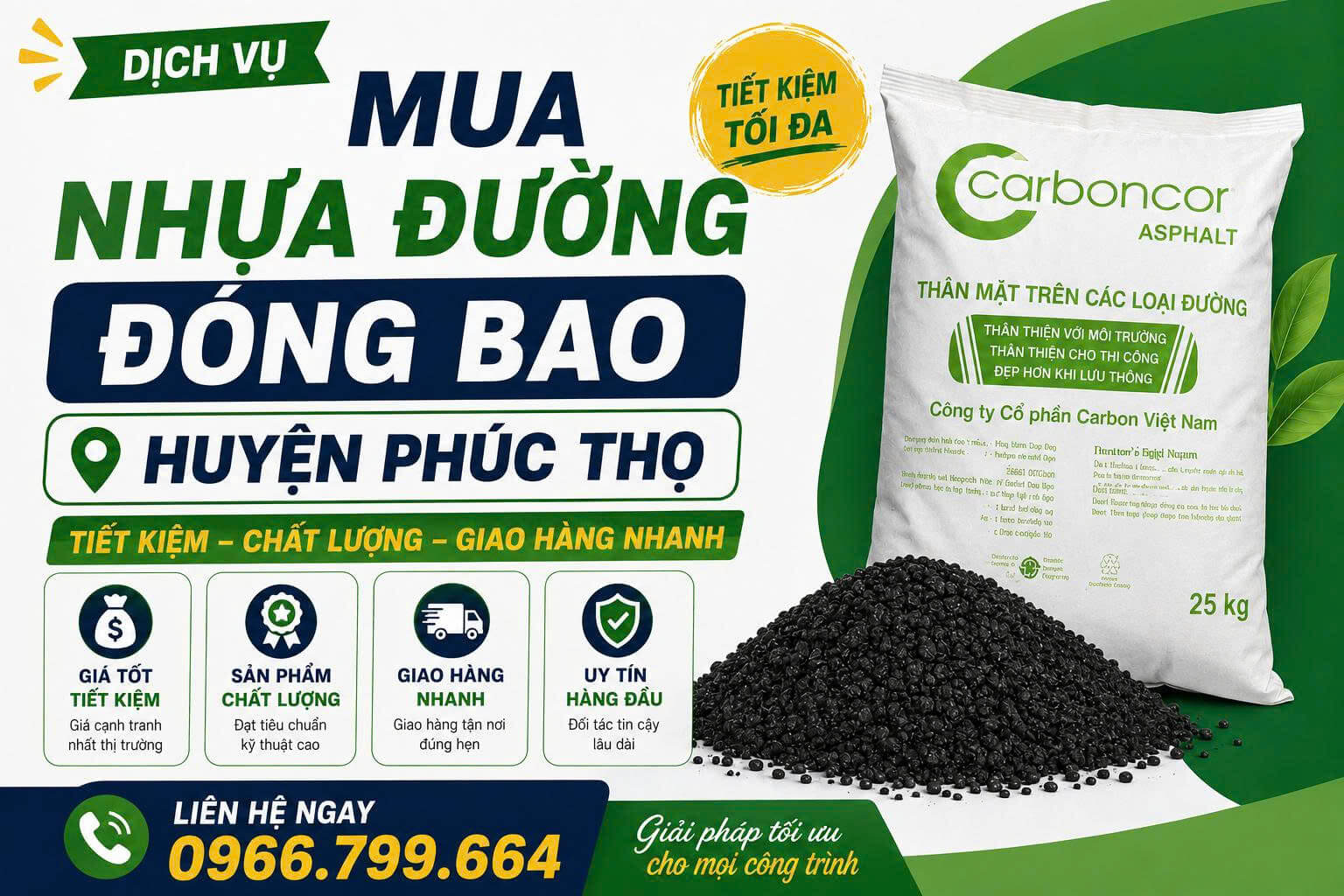 Mua Nhựa Đường Đóng Bao Phúc Thọ