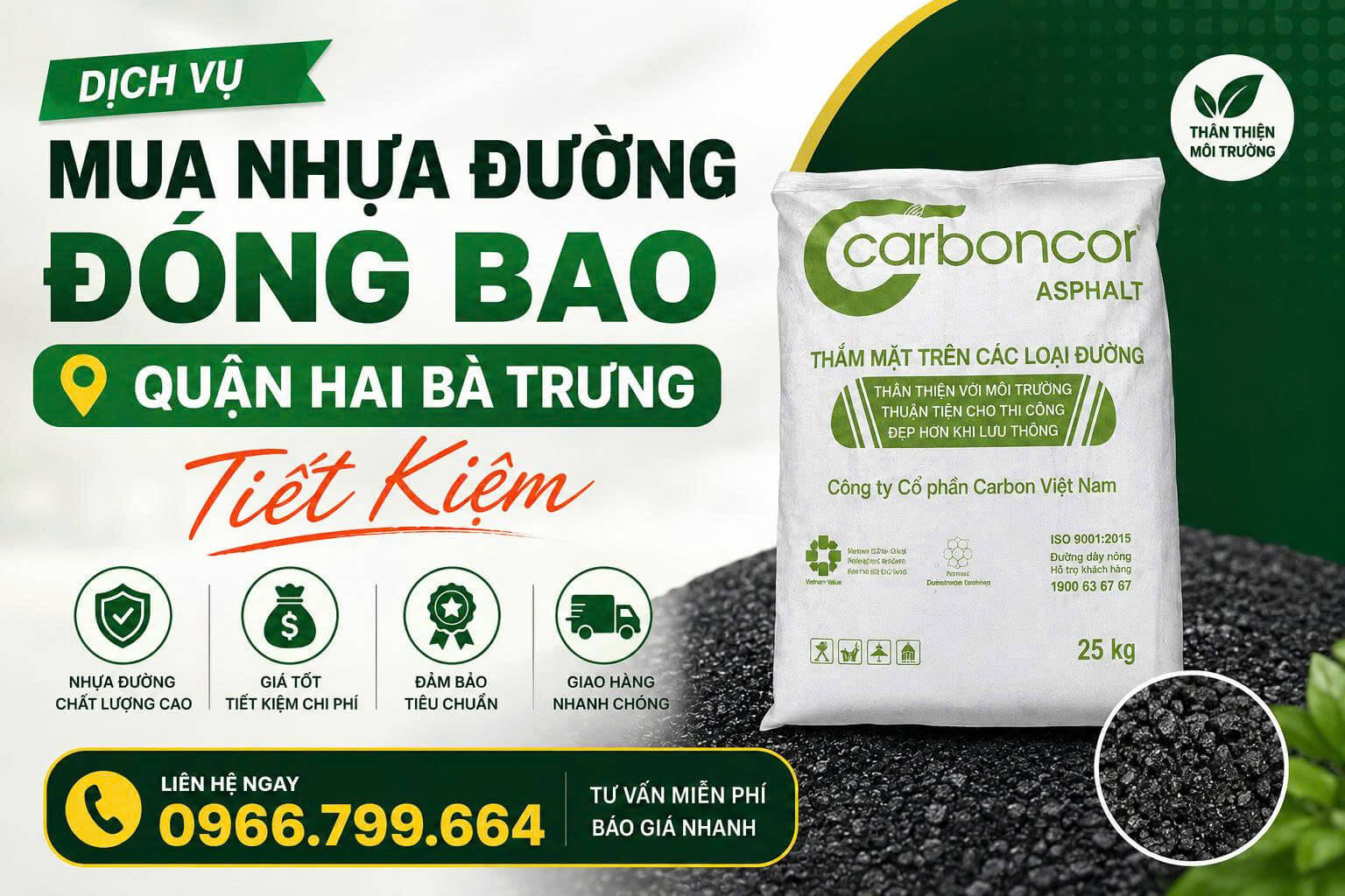 Mua Nhựa Đường Đóng Bao Quận Hai Bà Trưng