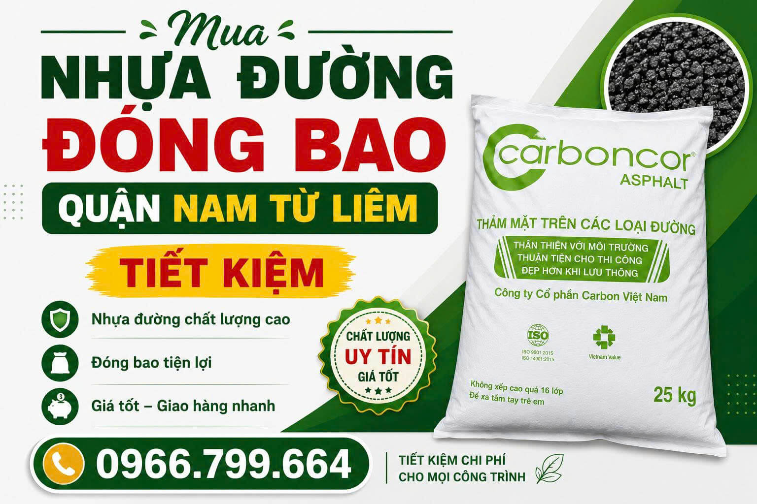 Mua Nhựa Đường Đóng Bao Quận Nam Từ Liêm
