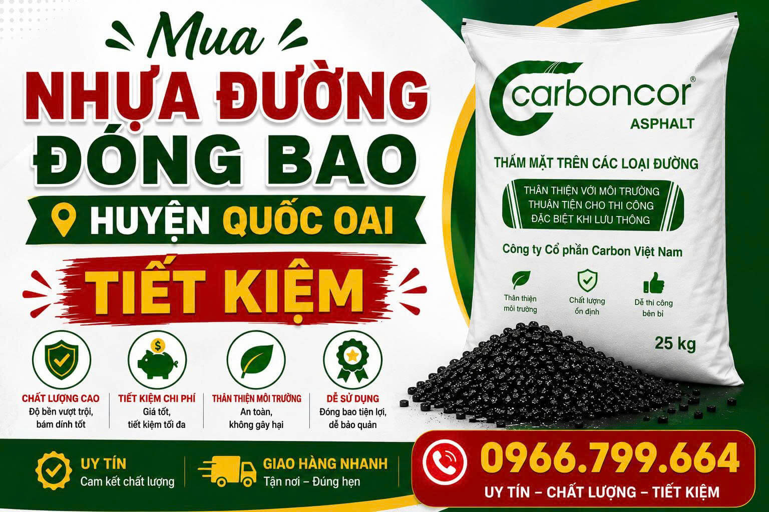 Mua Nhựa Đường Đóng Bao Quốc Oai