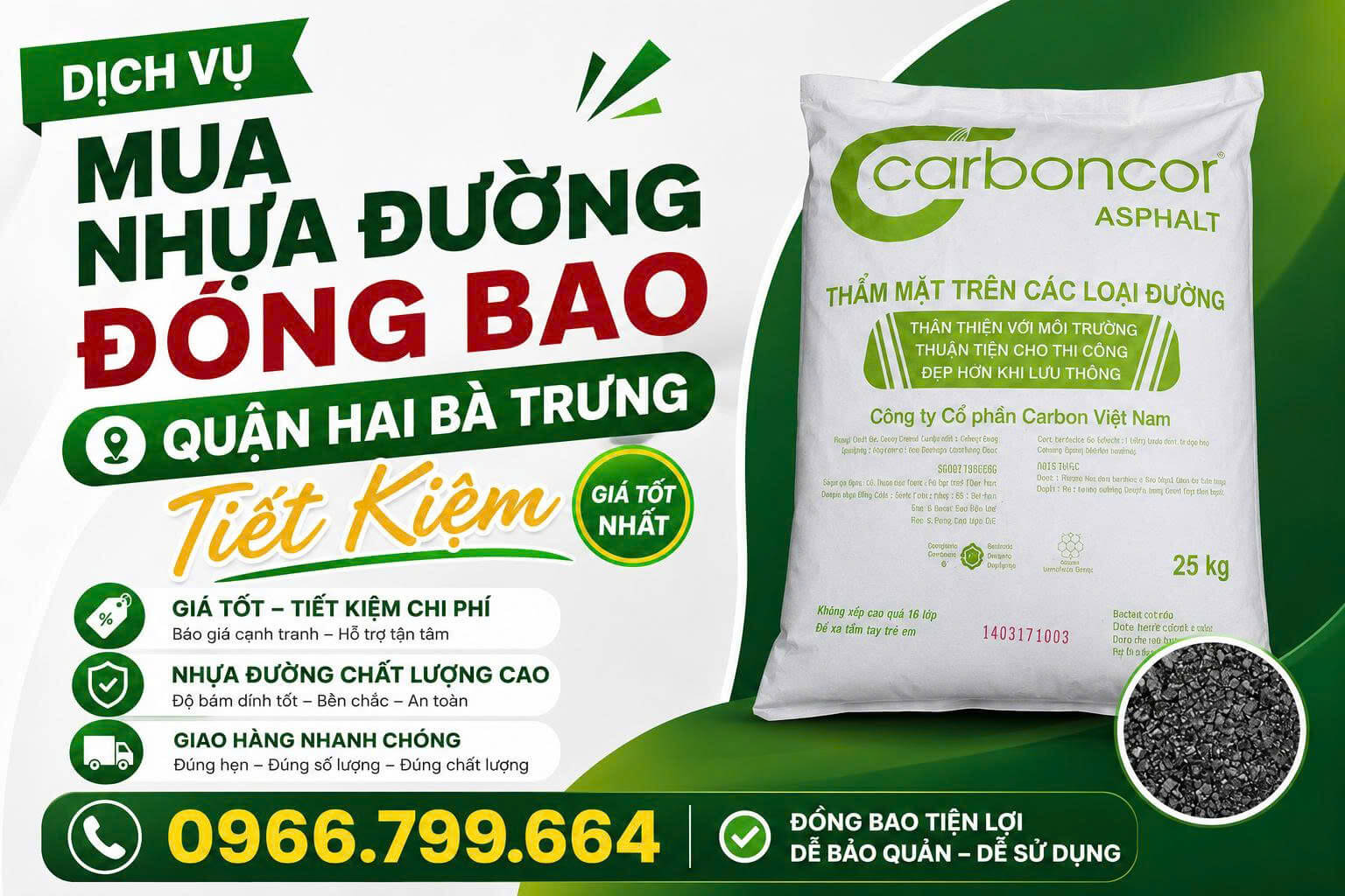 Mua Nhựa Đường Đóng Bao Tại Hai Bà Trưng