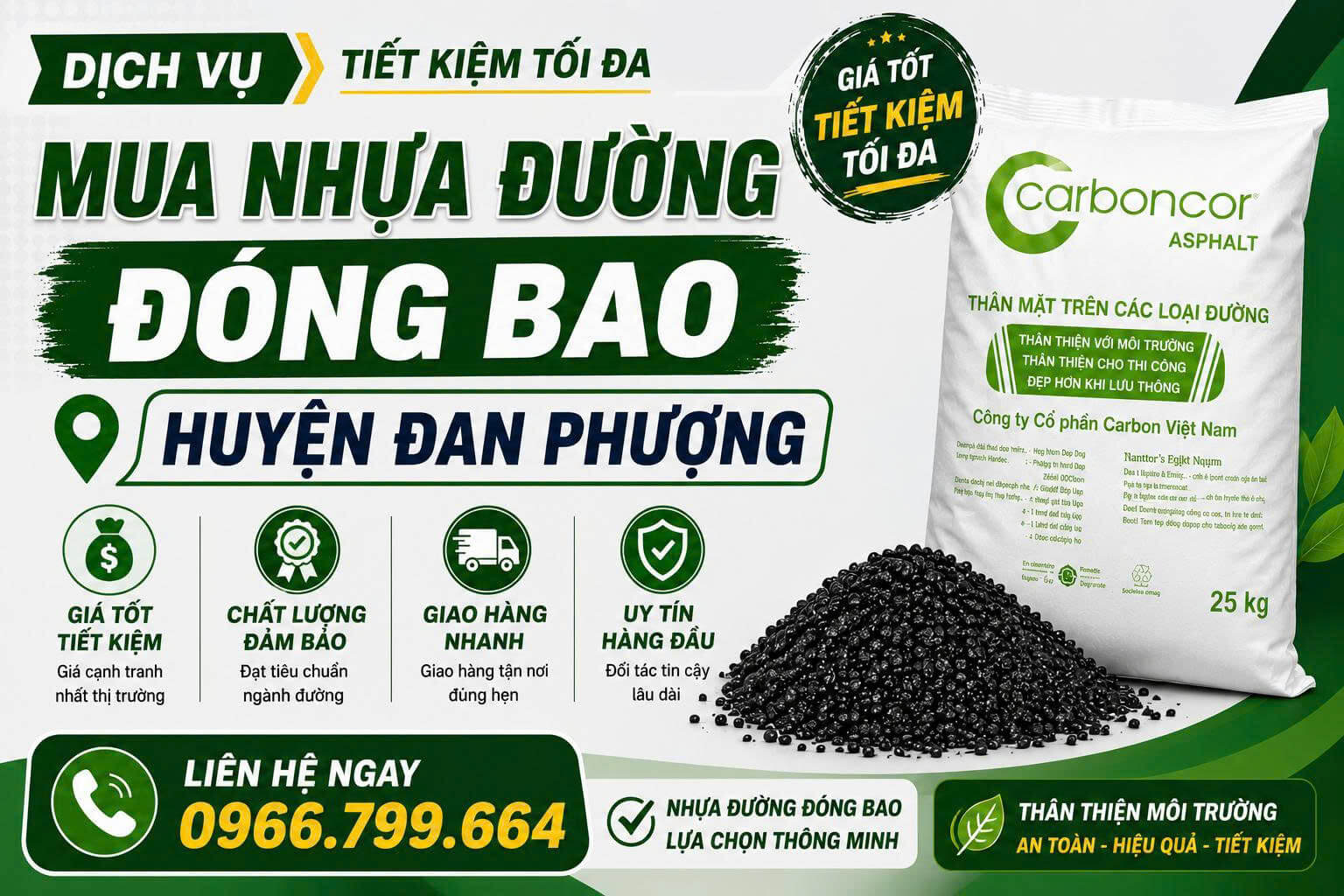 Mua Nhựa Đường Đóng Bao Tại Huyện Đan Phượng