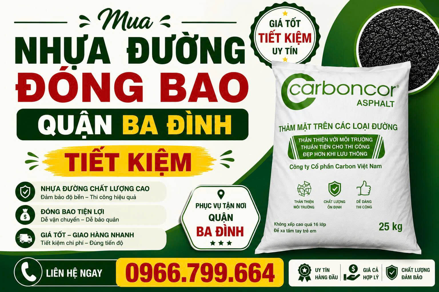 Mua Nhựa Đường Đóng Bao Tại Quận Ba Đình
