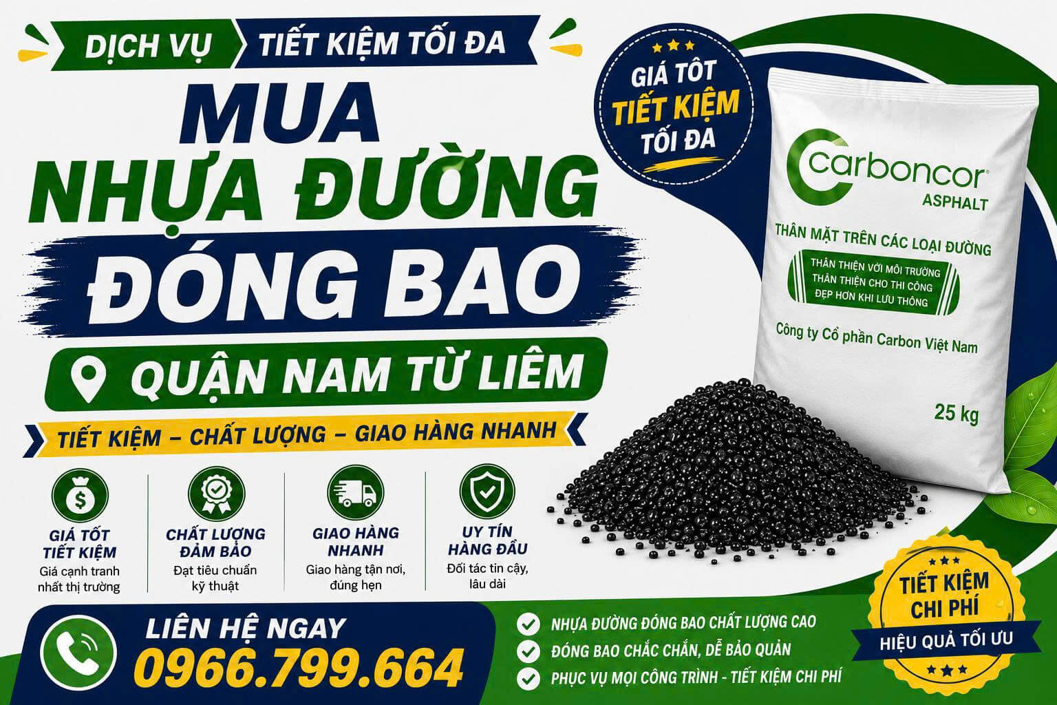 Mua Nhựa Đường Đóng Bao Tại Quận Nam Từ Liêm