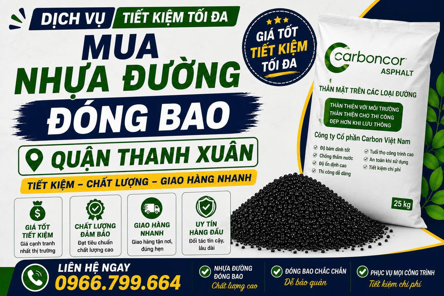 Mua Nhựa Đường Đóng Bao Tại Quận Thanh Xuân