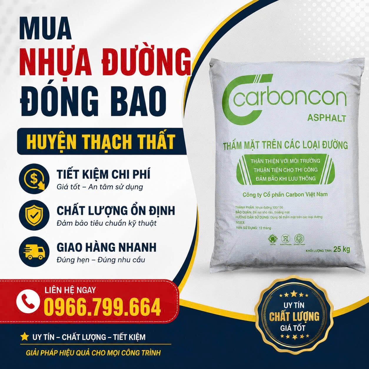 Mua Nhựa Đường Đóng Bao Tại Thạch Thất