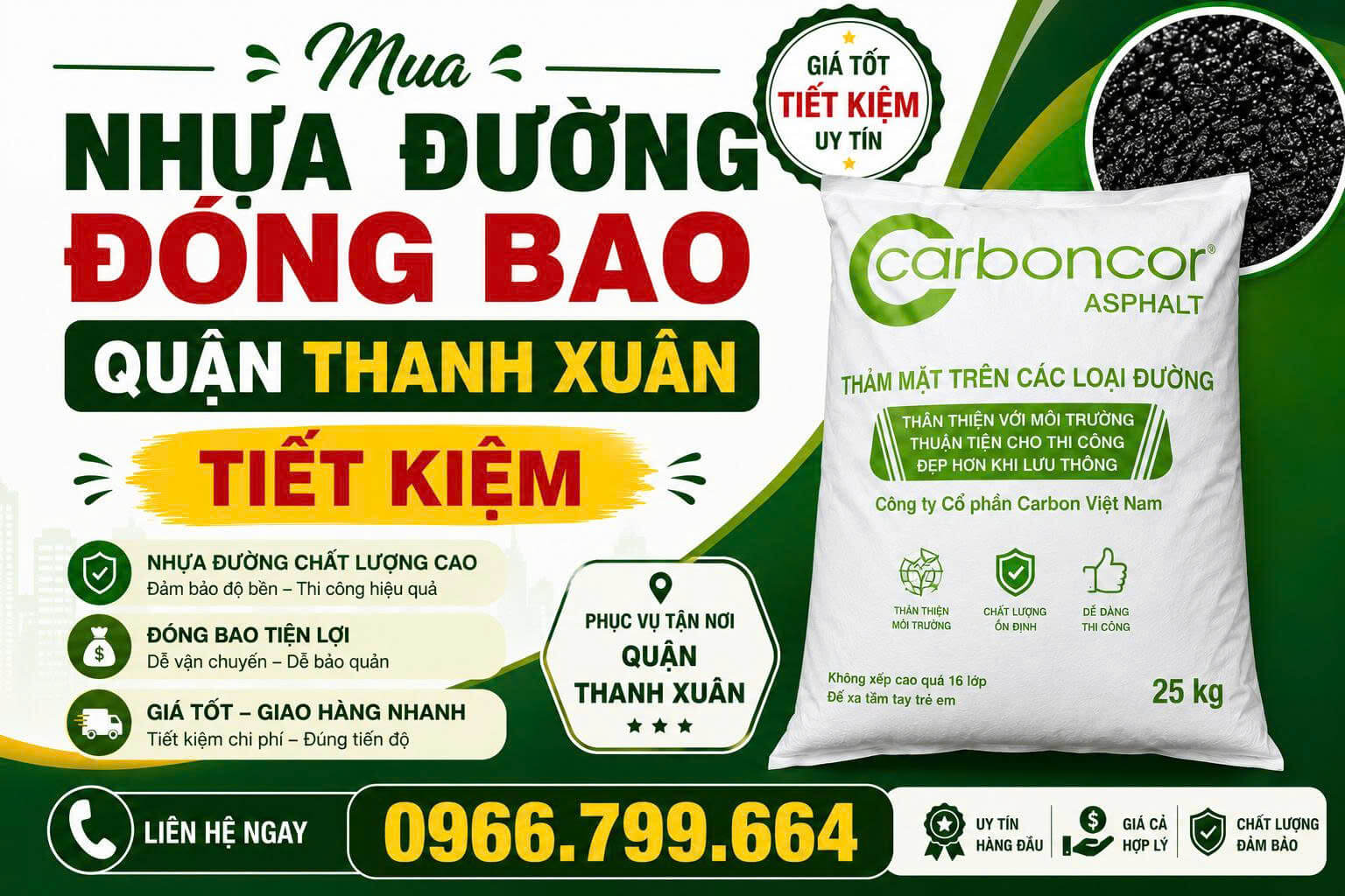 Mua Nhựa Đường Đóng Bao Tại Thanh Xuân