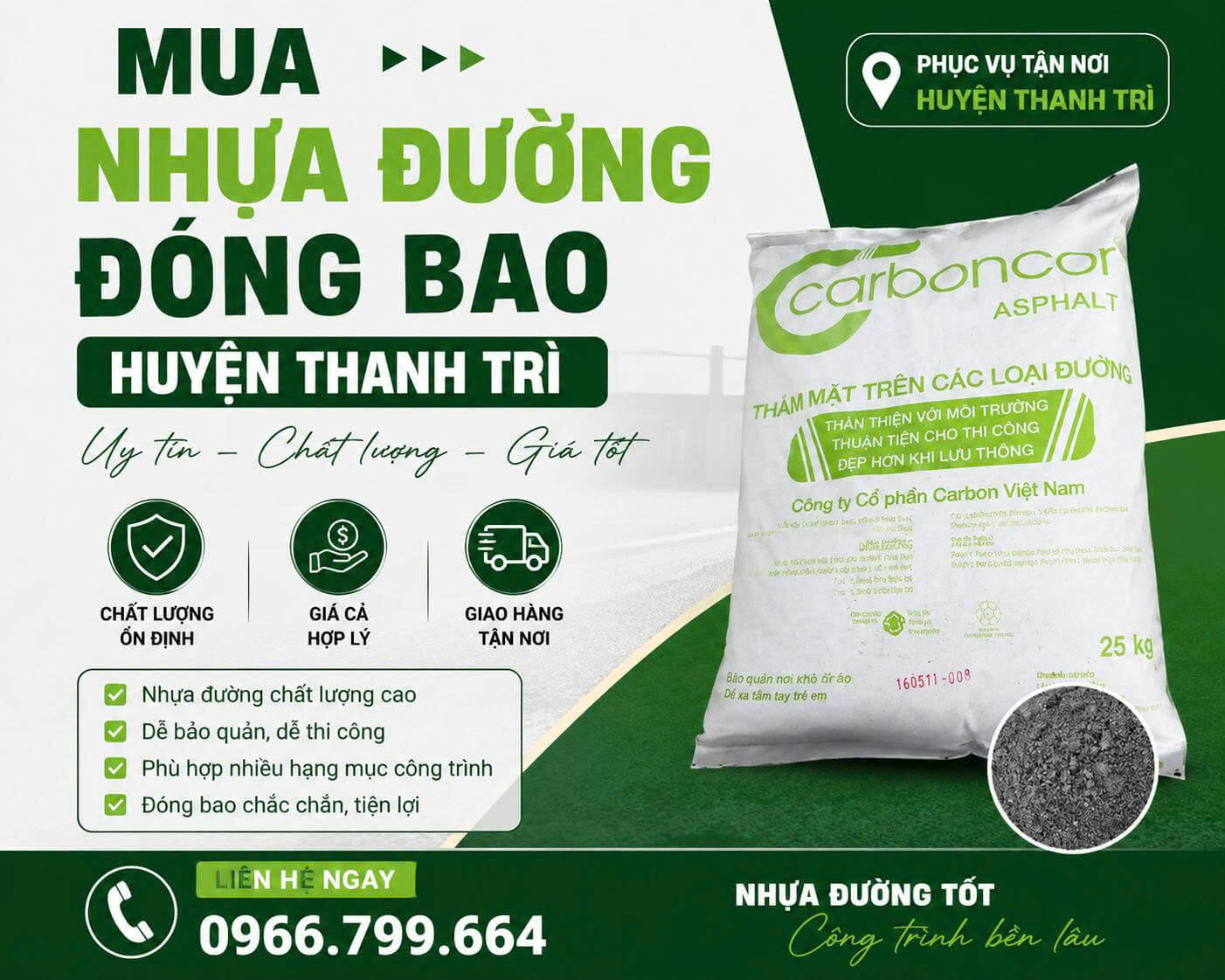 Mua Nhựa Đường Đóng Bao Thanh Trì