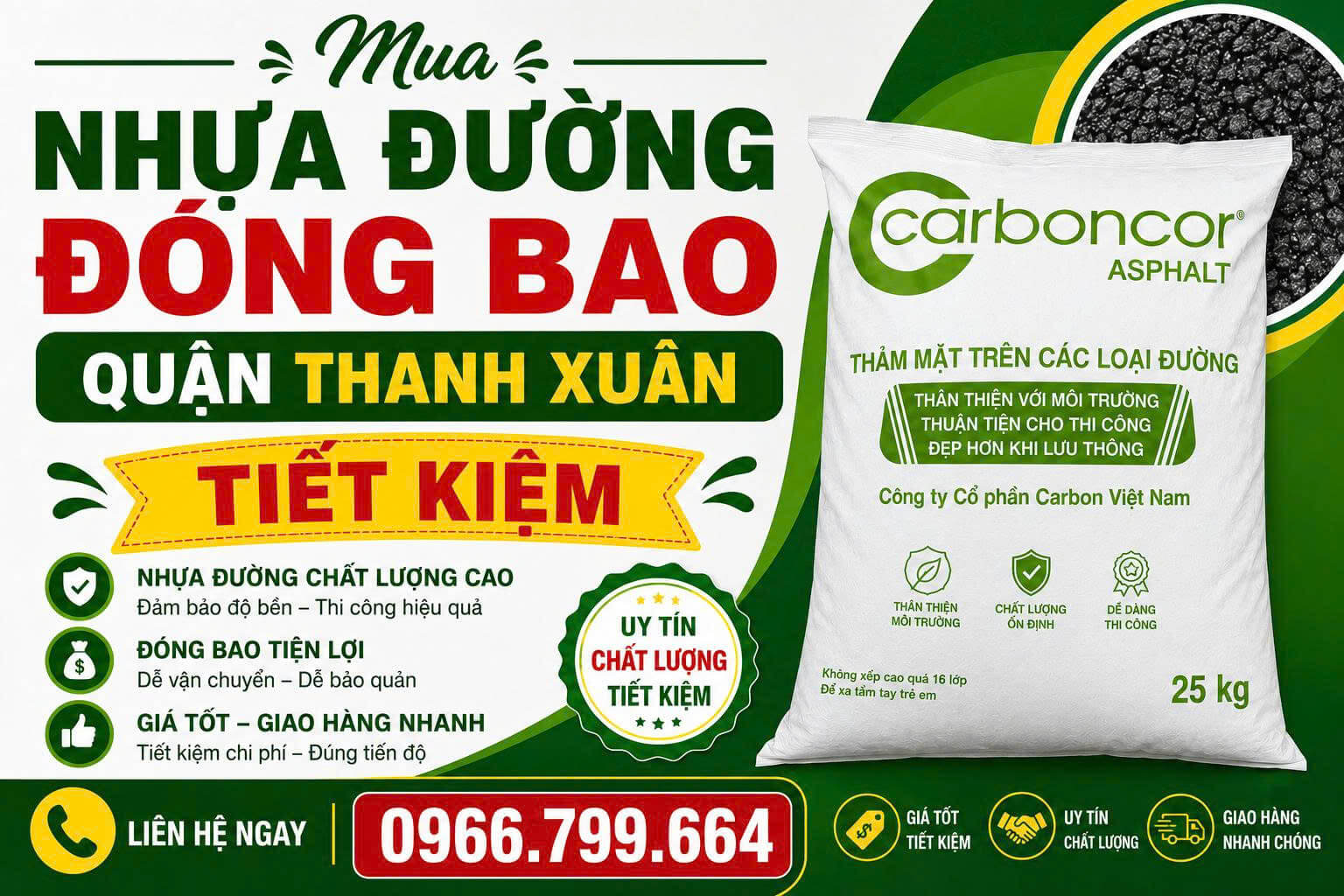 Mua Nhựa Đường Đóng Bao Thanh Xuân