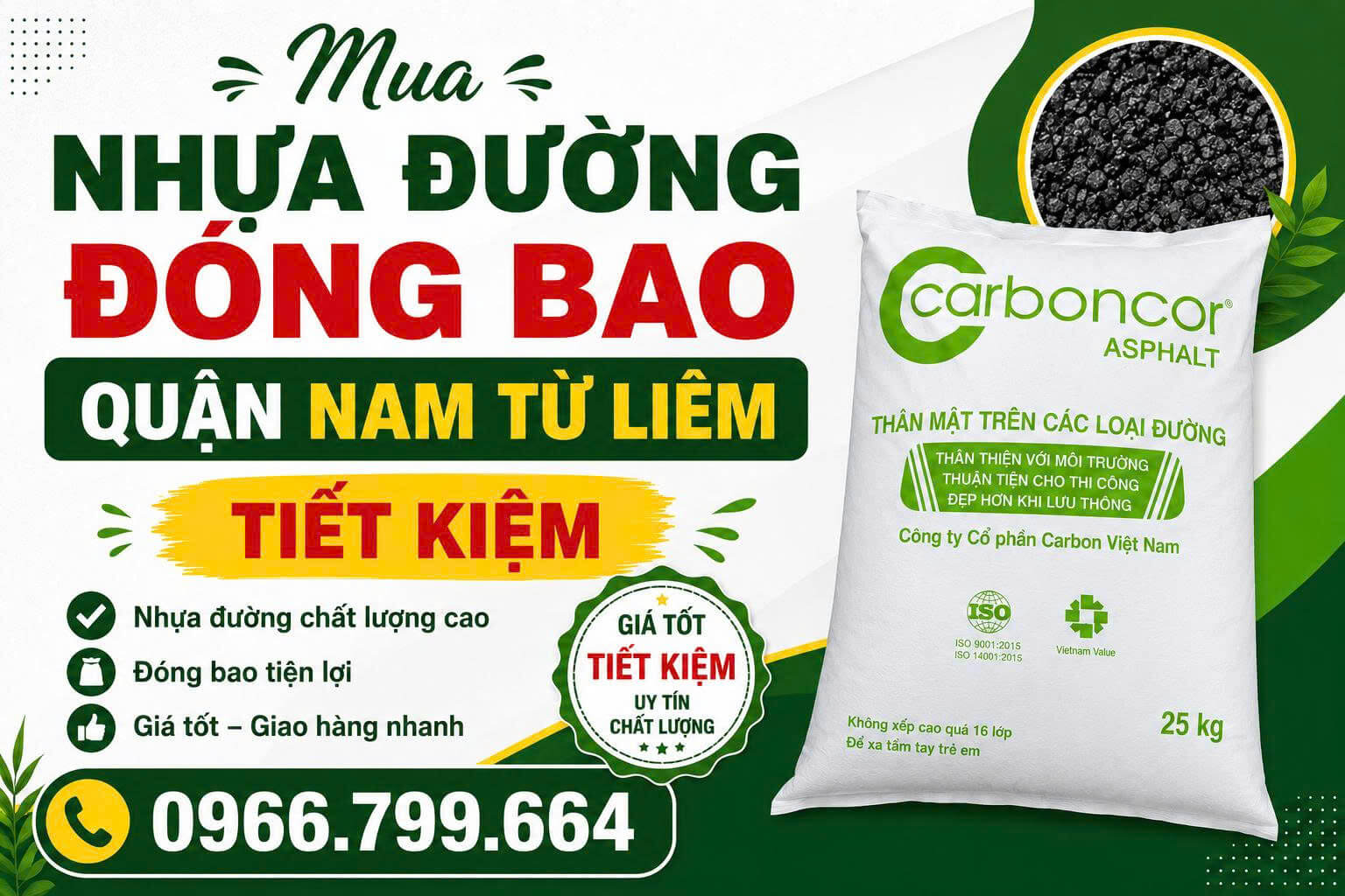 Mua Nhựa Đường Đóng Bao ở Nam Từ Liêm