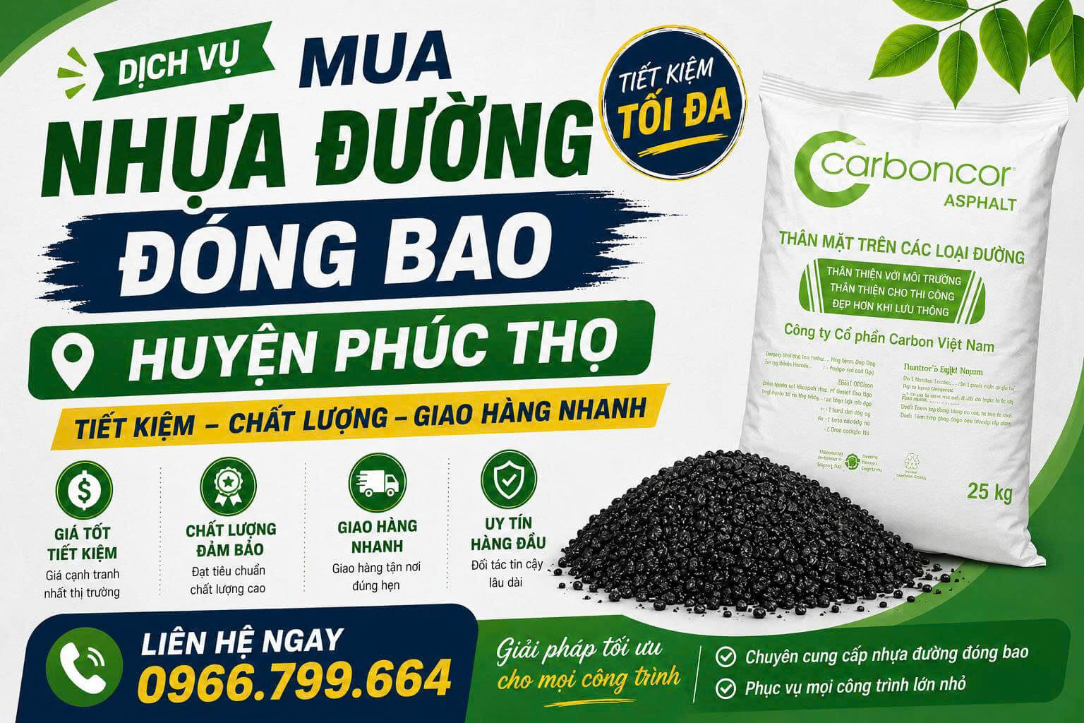 Mua Nhựa Đường Đóng Bao ở Phúc Thọ