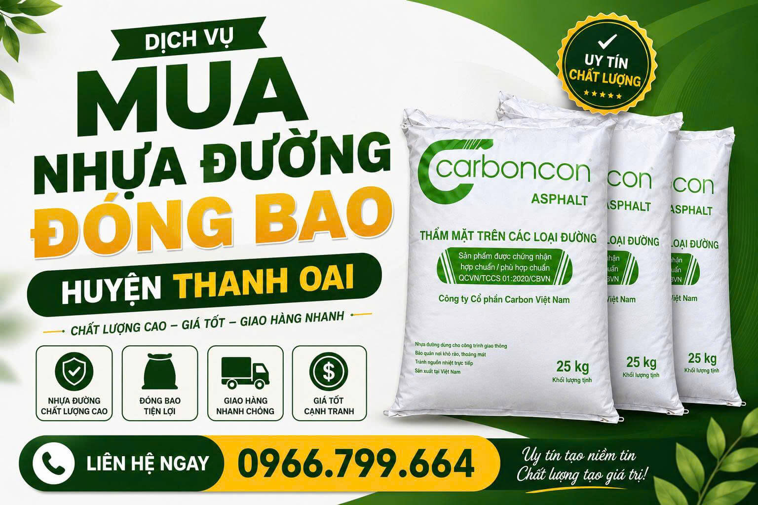 Mua Nhựa Đường Đóng Bao ở Thanh Oai