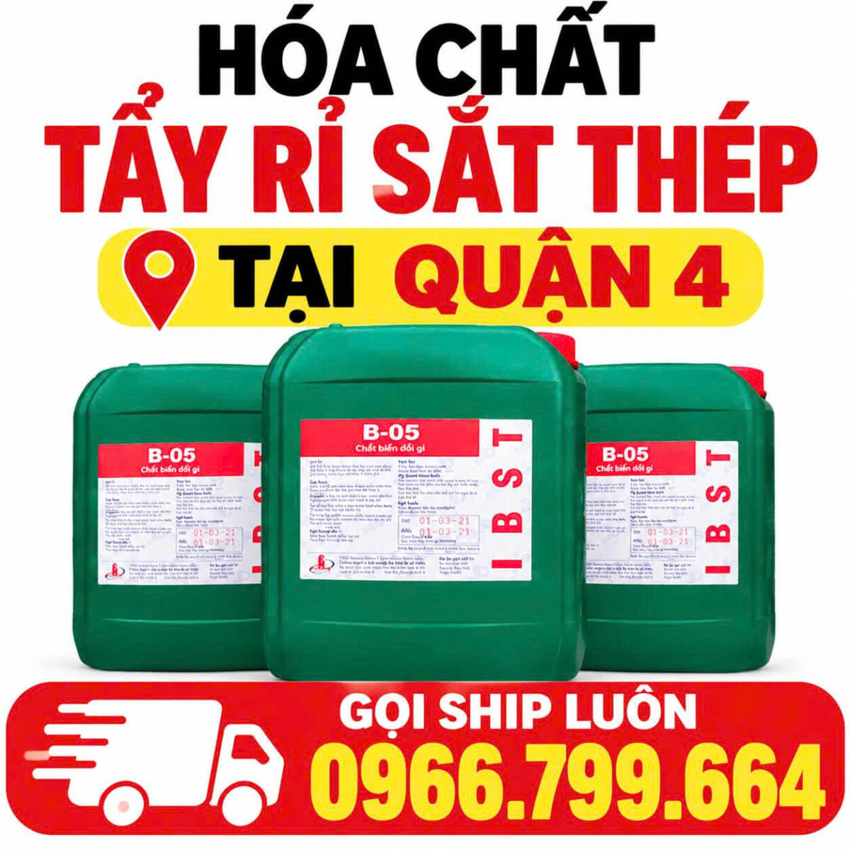 Hóa Chất Tẩy Rỉ Sắt Thép