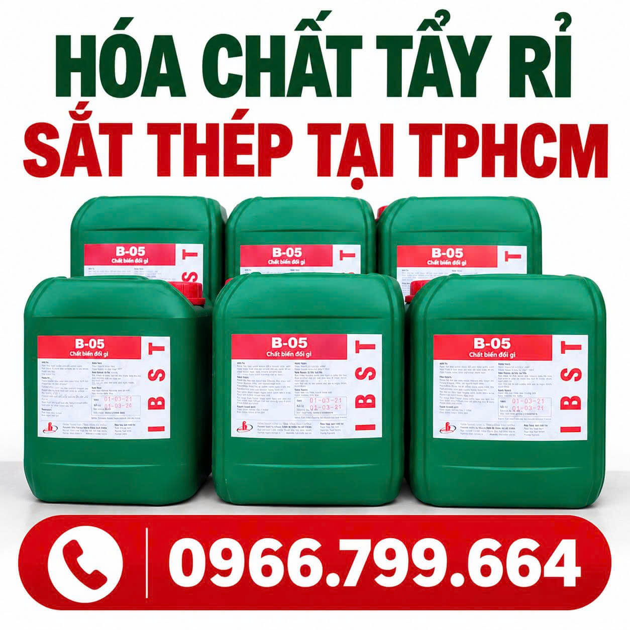 Hóa Chất Tẩy Rỉ Sắt Thép Ở TPHCM
