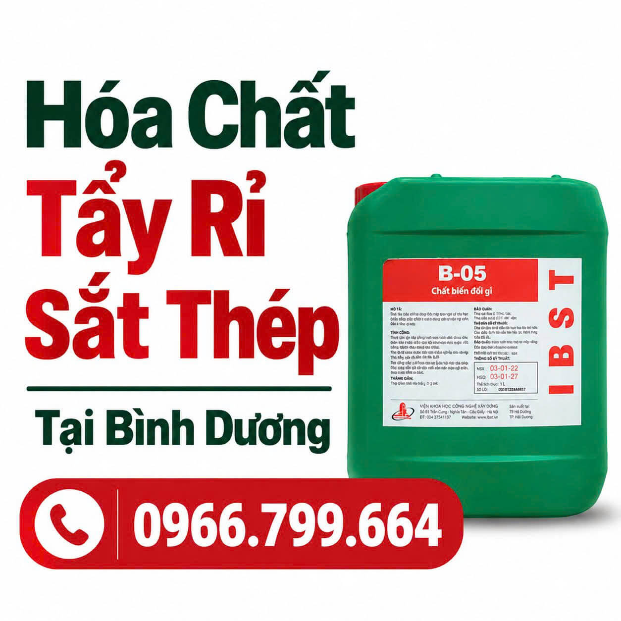 Hóa Chất Tẩy Rỉ Sắt Thép Tại Bình Dương