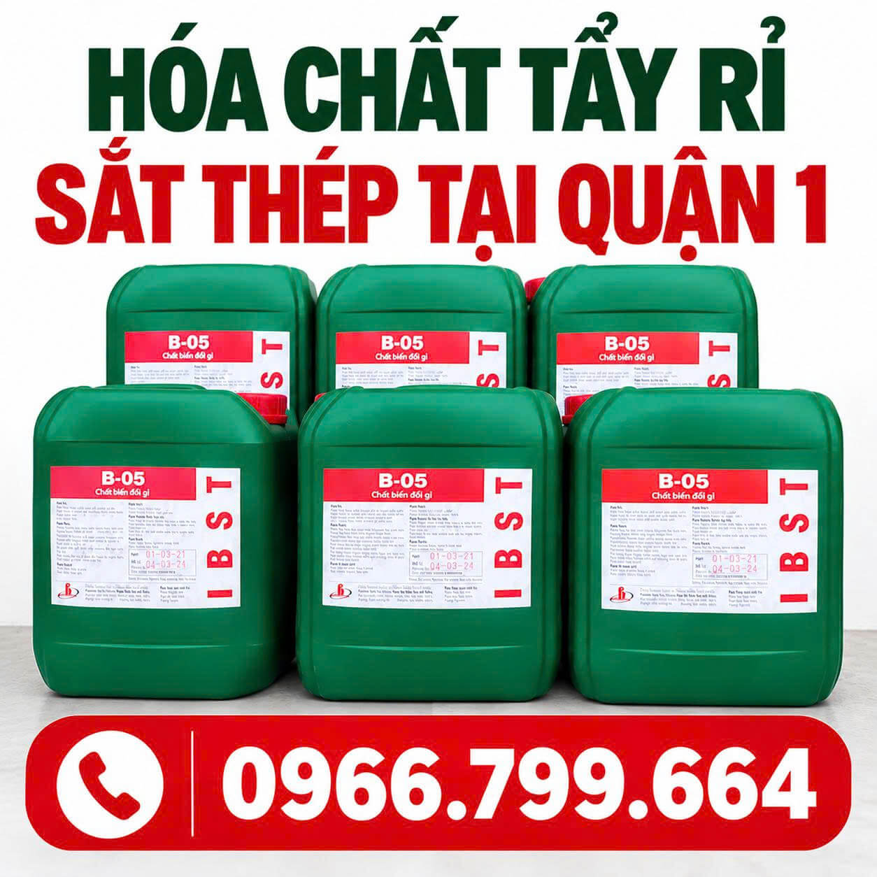 Hóa Chất Tẩy Rỉ Sắt Thép Tại Quận 1