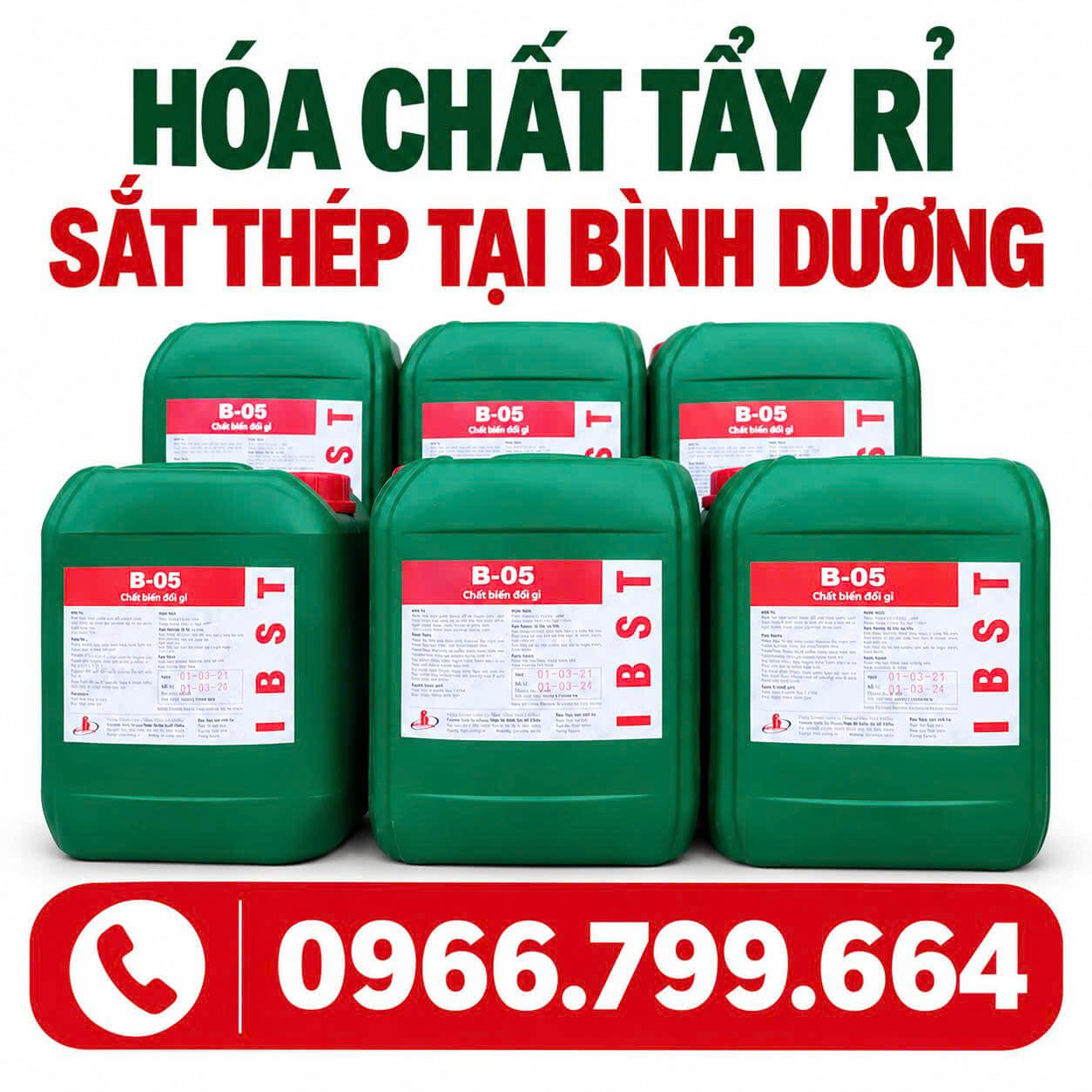 Hóa Chất Tẩy Rỉ Sắt Thép ở Bình Dương