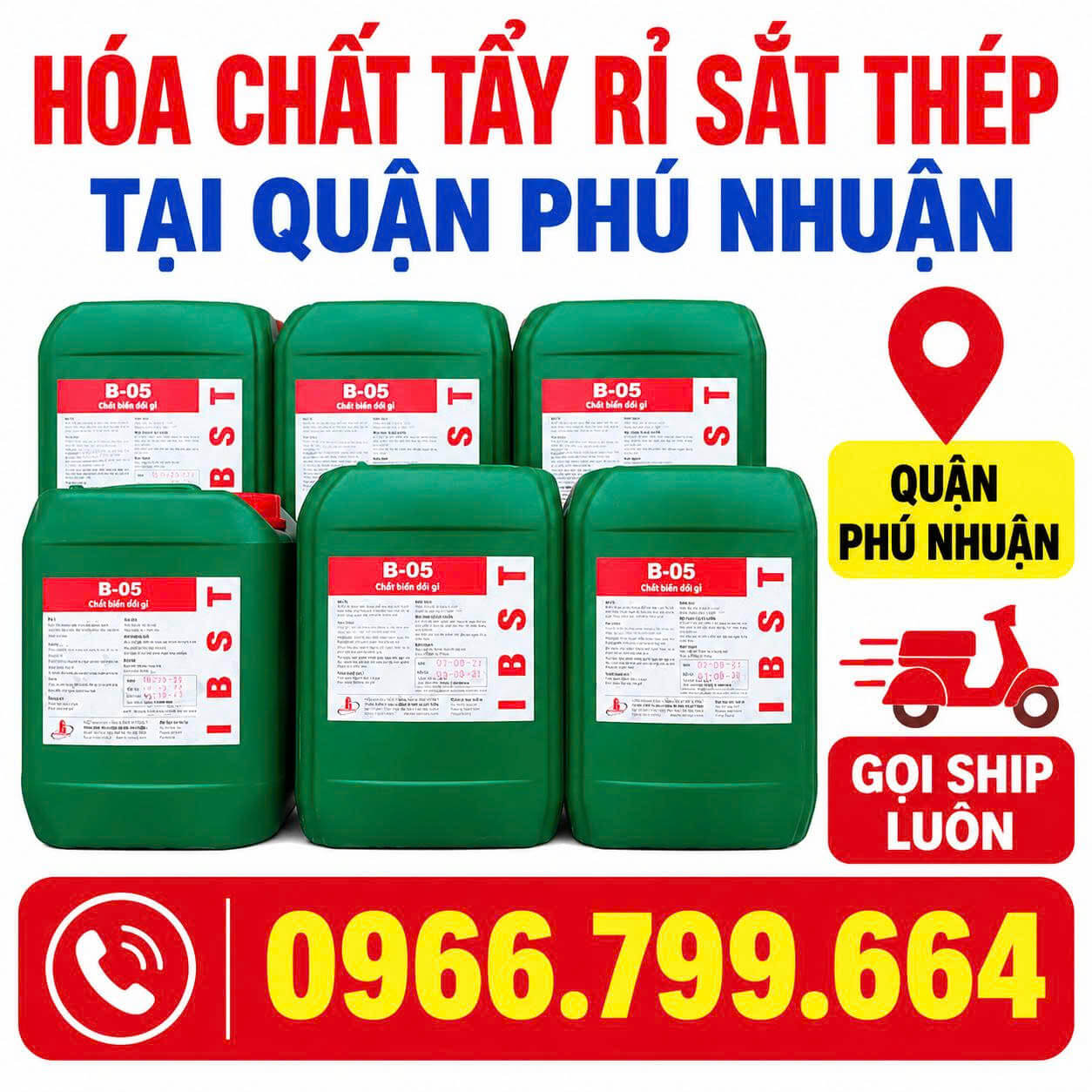 Hóa Chất Tẩy Rỉ Sắt Thép ở Phú Nhuận