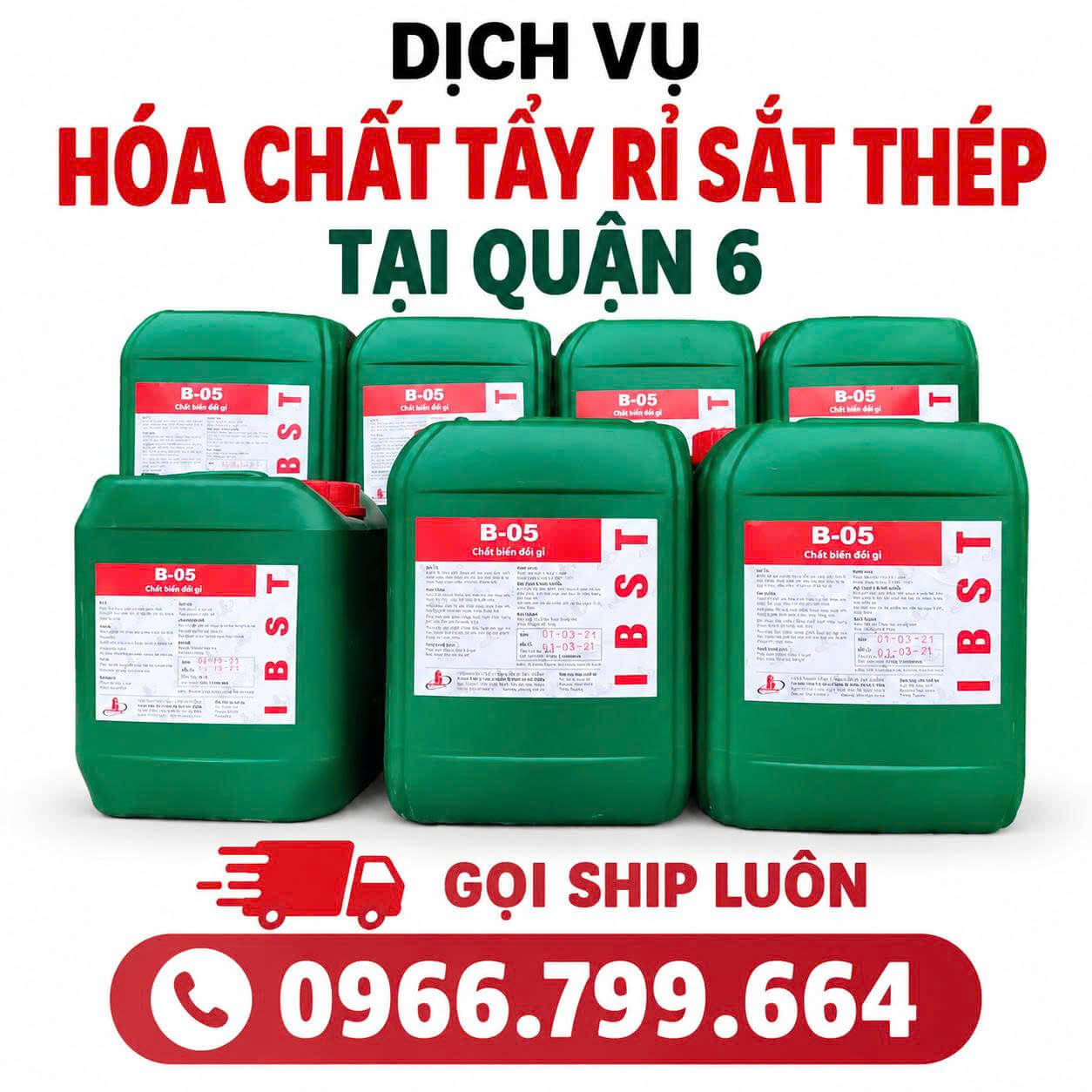 Hóa Chất Tẩy Rỉ Sắt Thép ở Quận 6