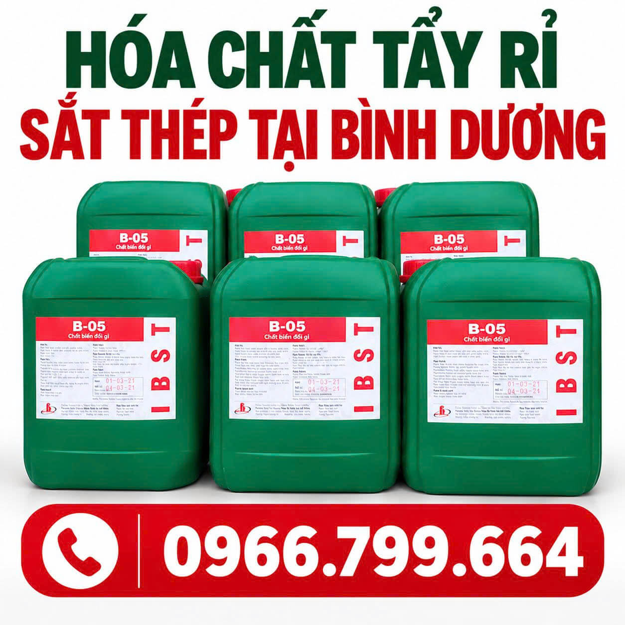 Hóa Chất Tẩy Rỉ Sắt Thép ở Tại Bình Dương