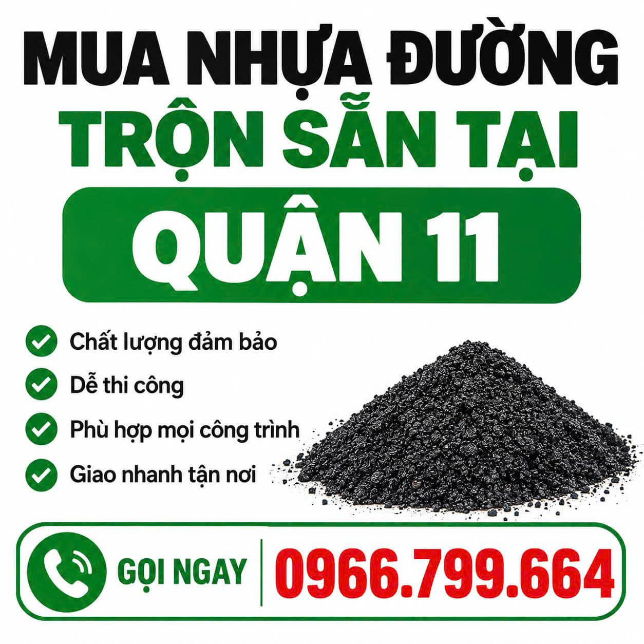 Mua Nhựa Đường Trộn Sẵn Quận 11