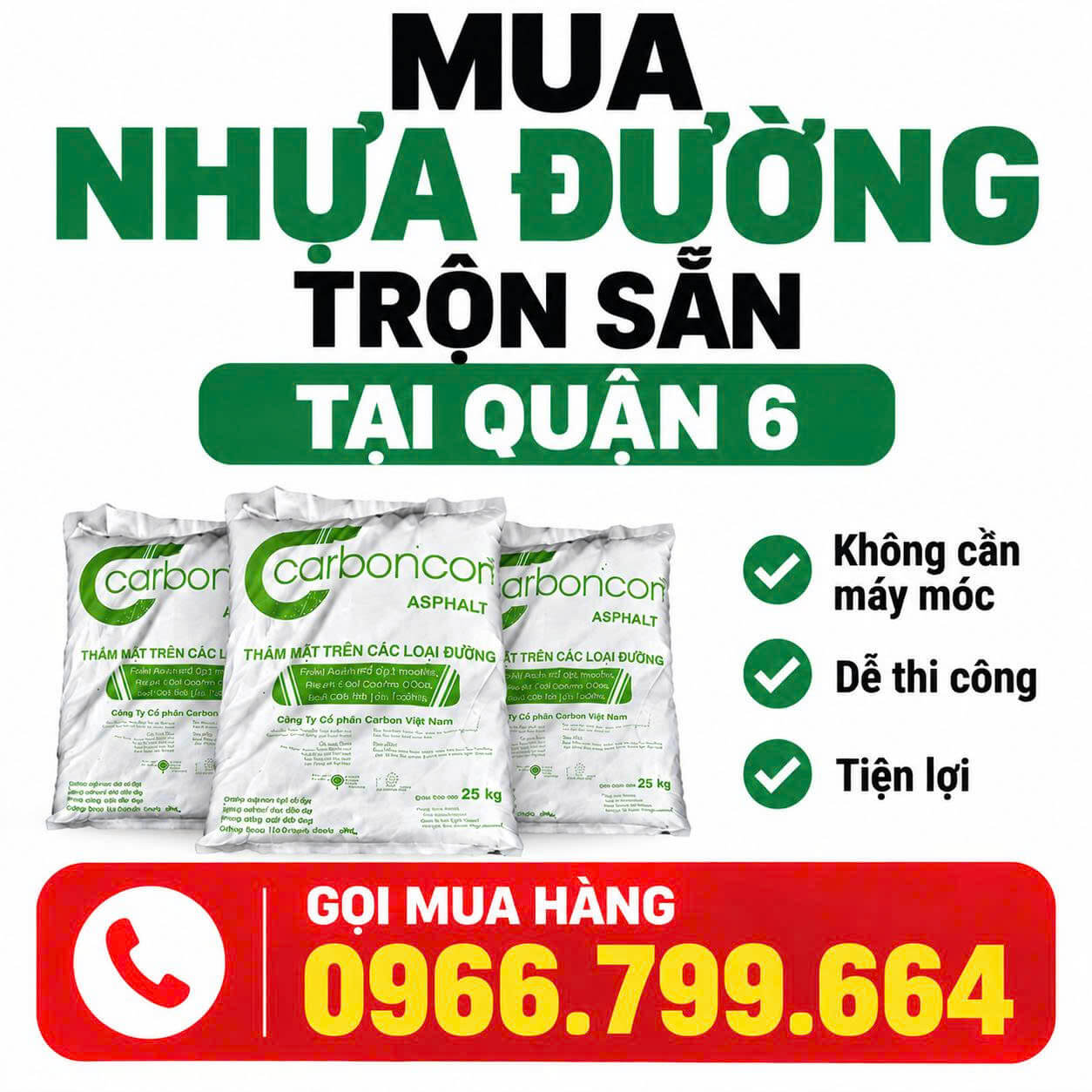 Mua Nhựa Đường Trộn Sẵn Quận 6