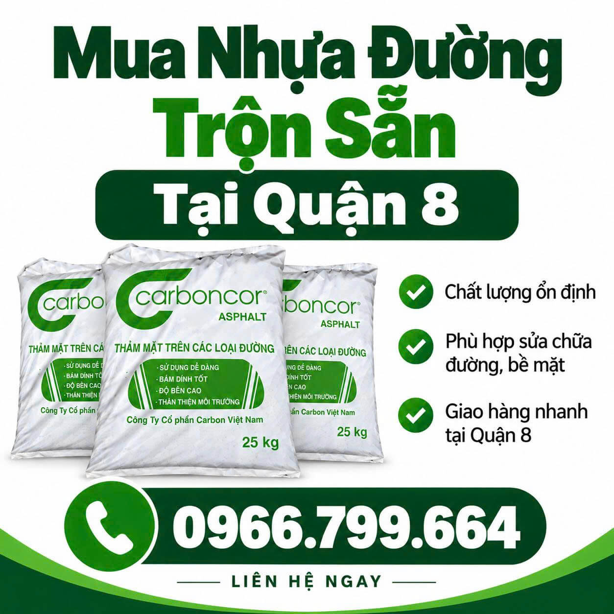 Mua Nhựa Đường Trộn Sẵn Quận 8