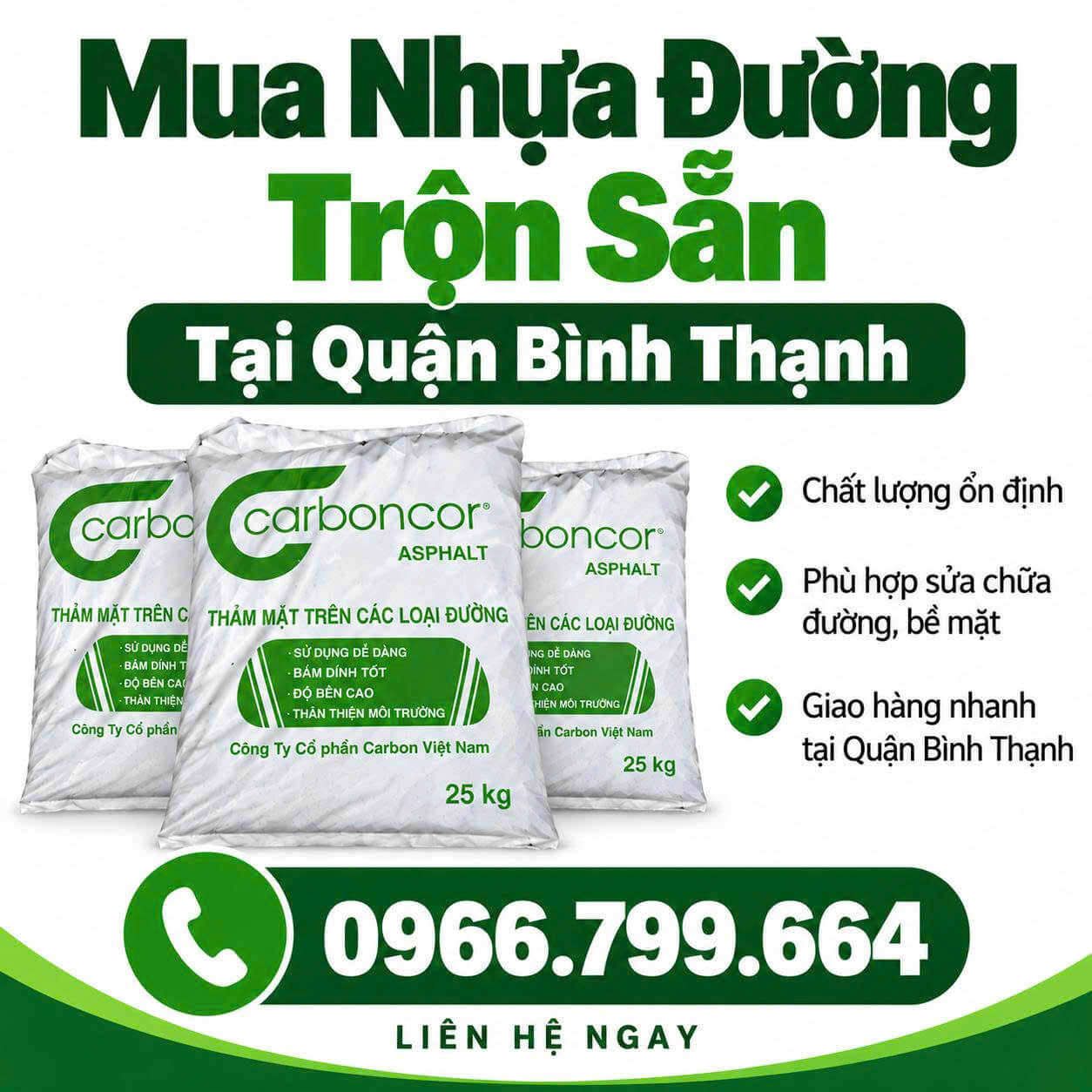 Mua Nhựa Đường Trộn Sẵn Quận Bình Thạnh